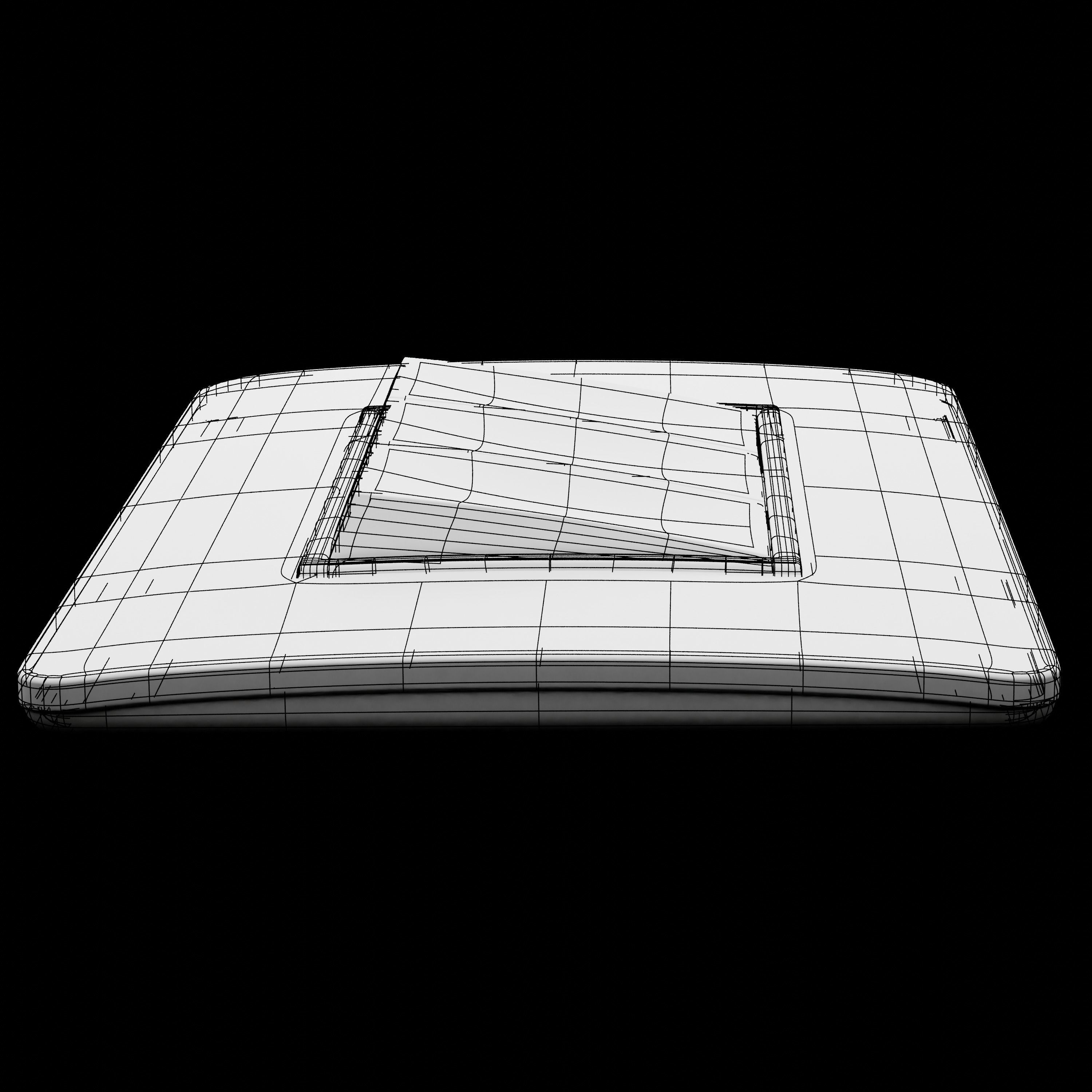 Curved Switch Board 3D model_5