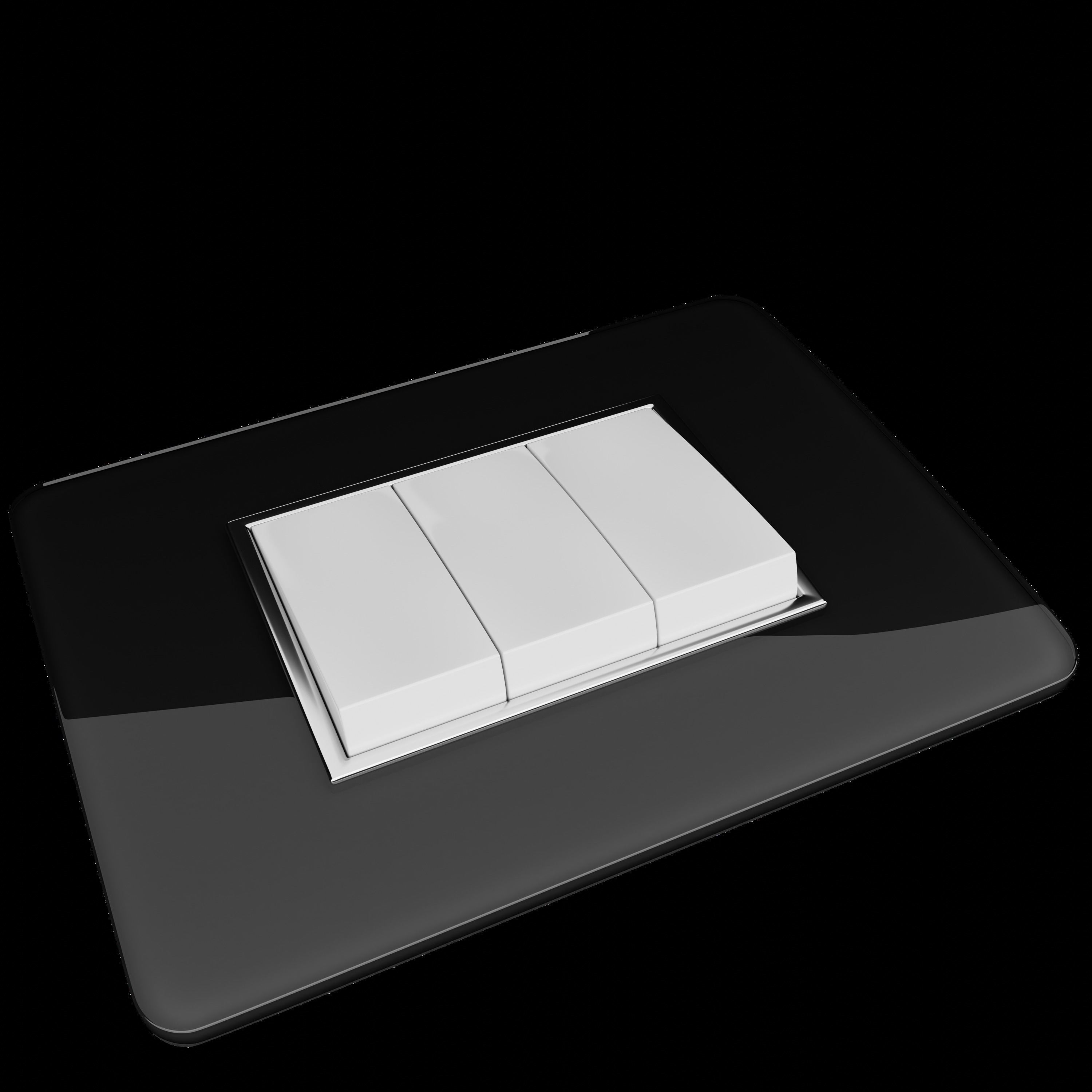 Curved Switch Board 3D model_1