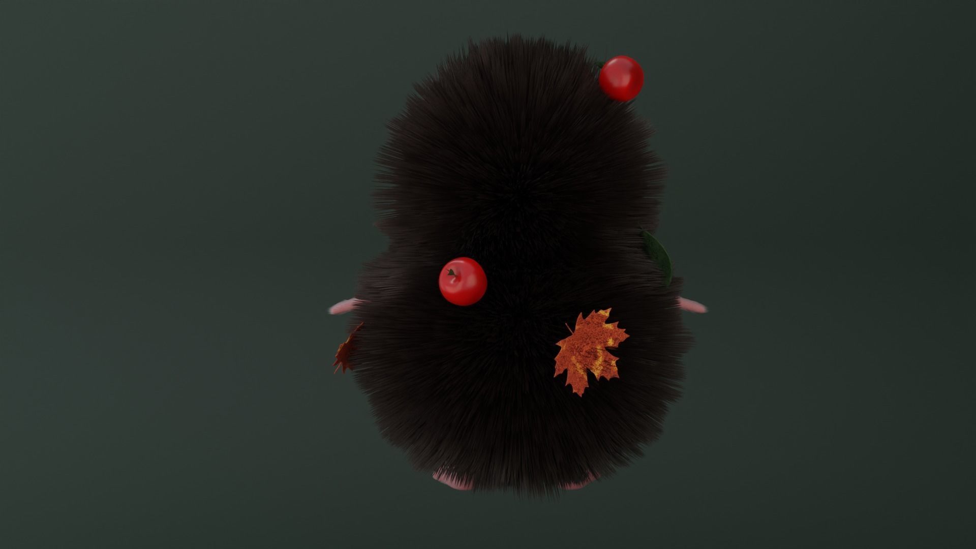 Hedgehog cartoon 3D model_9