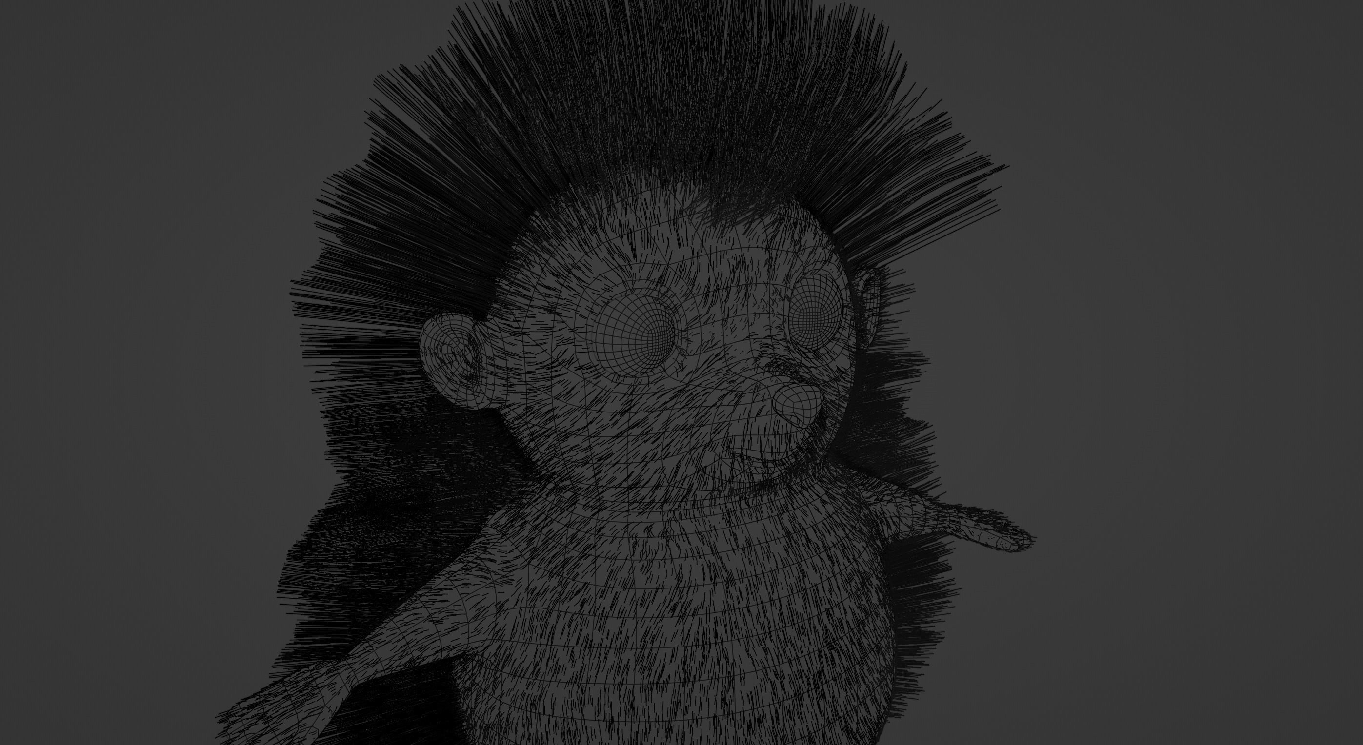 Hedgehog cartoon 3D model_13