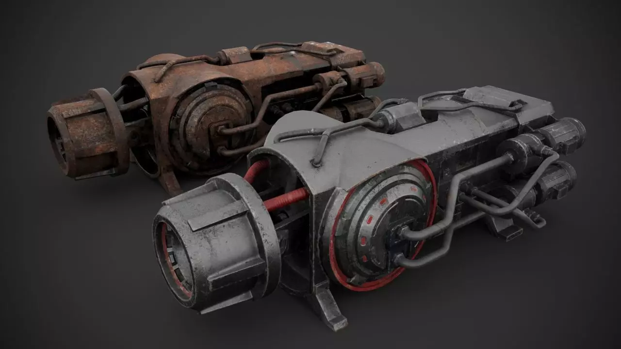 Machinery device Free 3D model