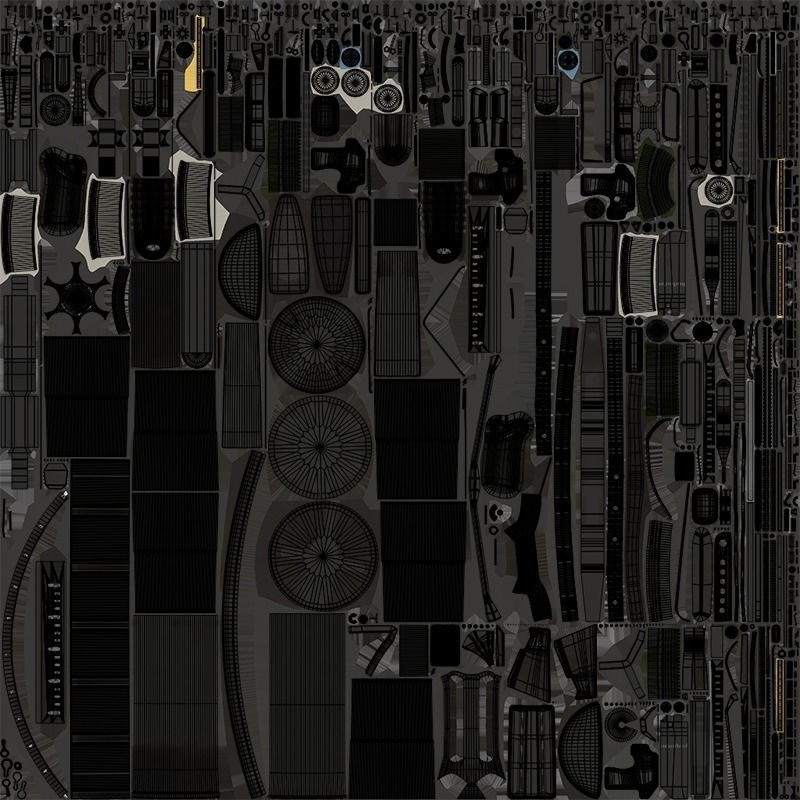 Grenade Launcher Gun All PBR Unity UE Textures Included Low-poly 3D model_44