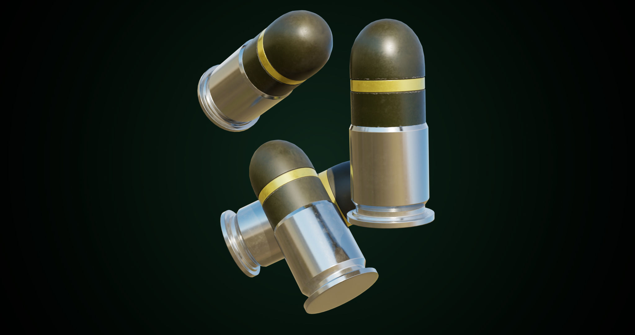 Grenade Launcher Gun All PBR Unity UE Textures Included Low-poly 3D model_20