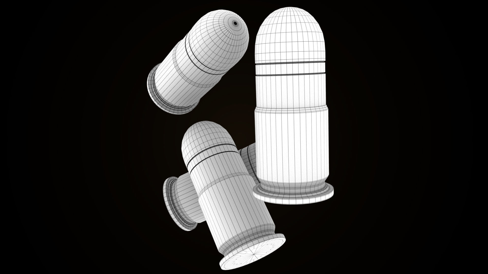 Grenade Launcher Gun All PBR Unity UE Textures Included Low-poly 3D model_31