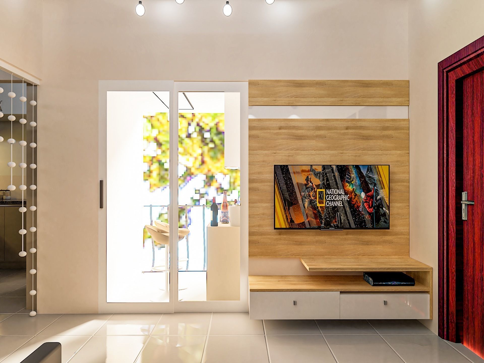 3BHK Flat 3D model_7