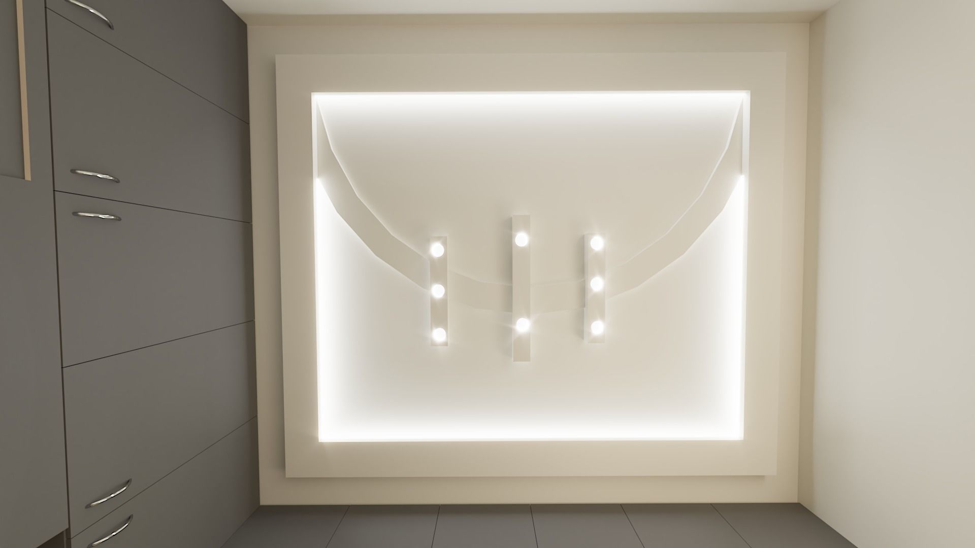 3BHK Flat 3D model_13