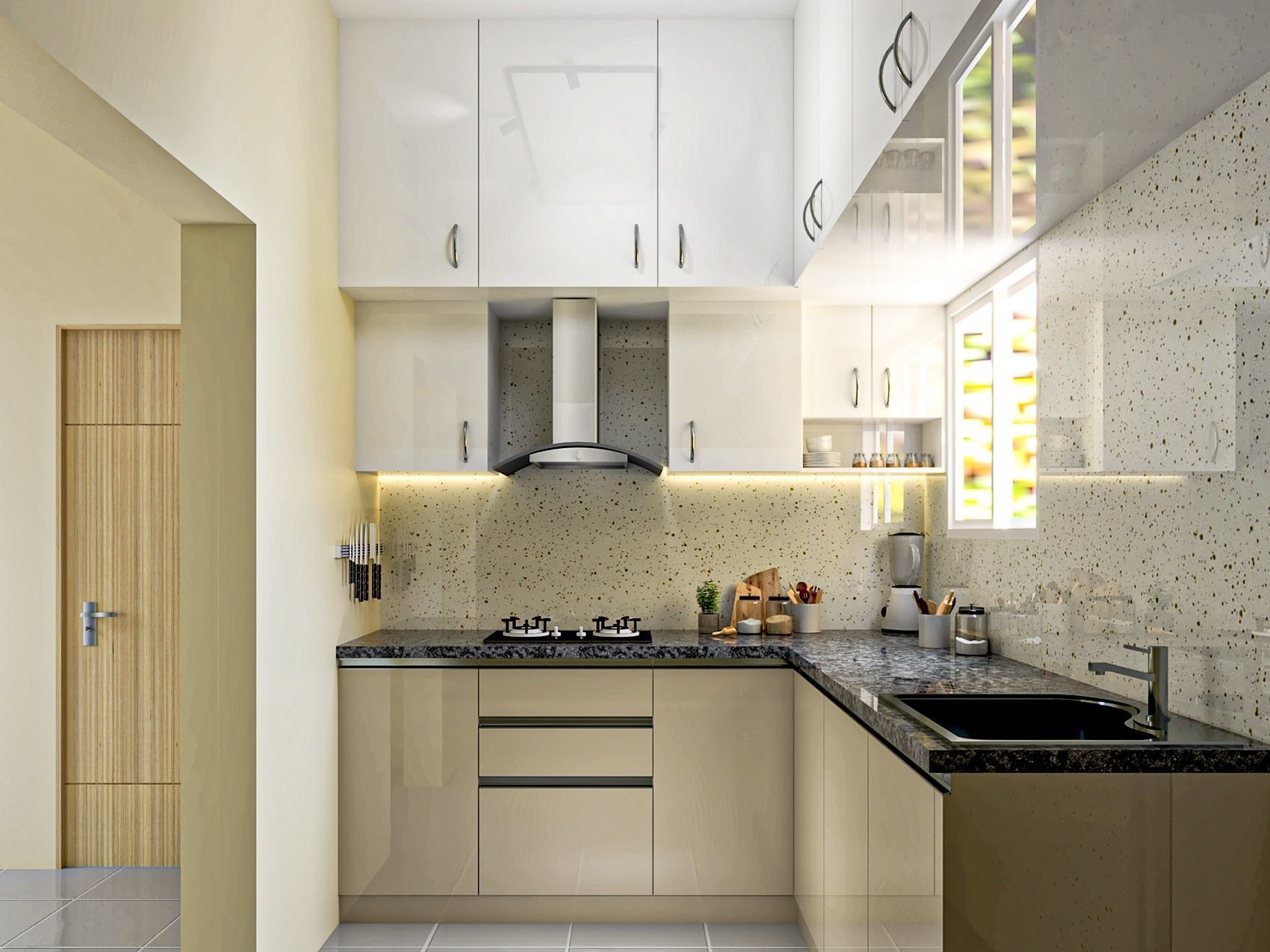 3BHK Flat 3D model_4