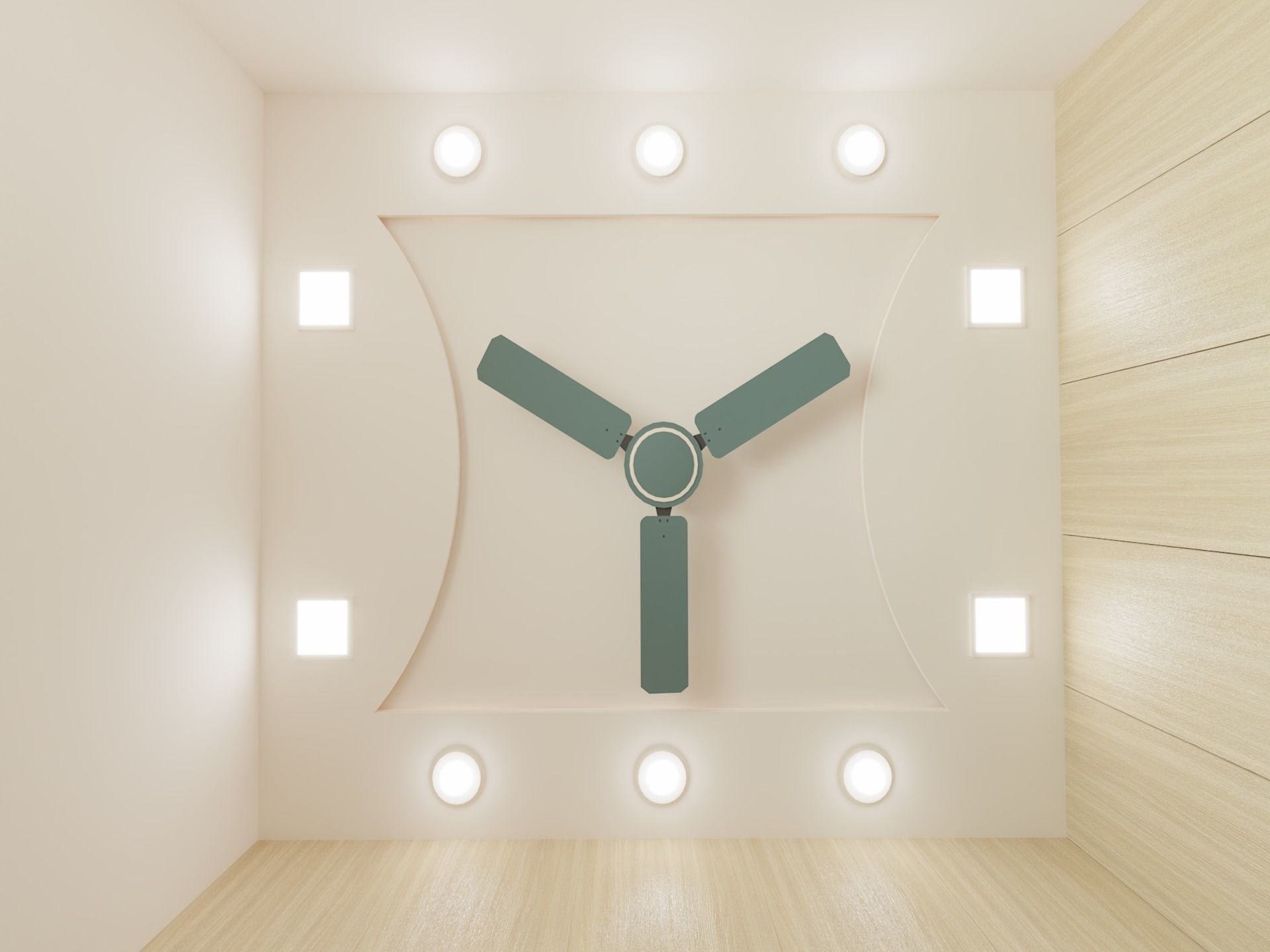 3BHK Flat 3D model_2