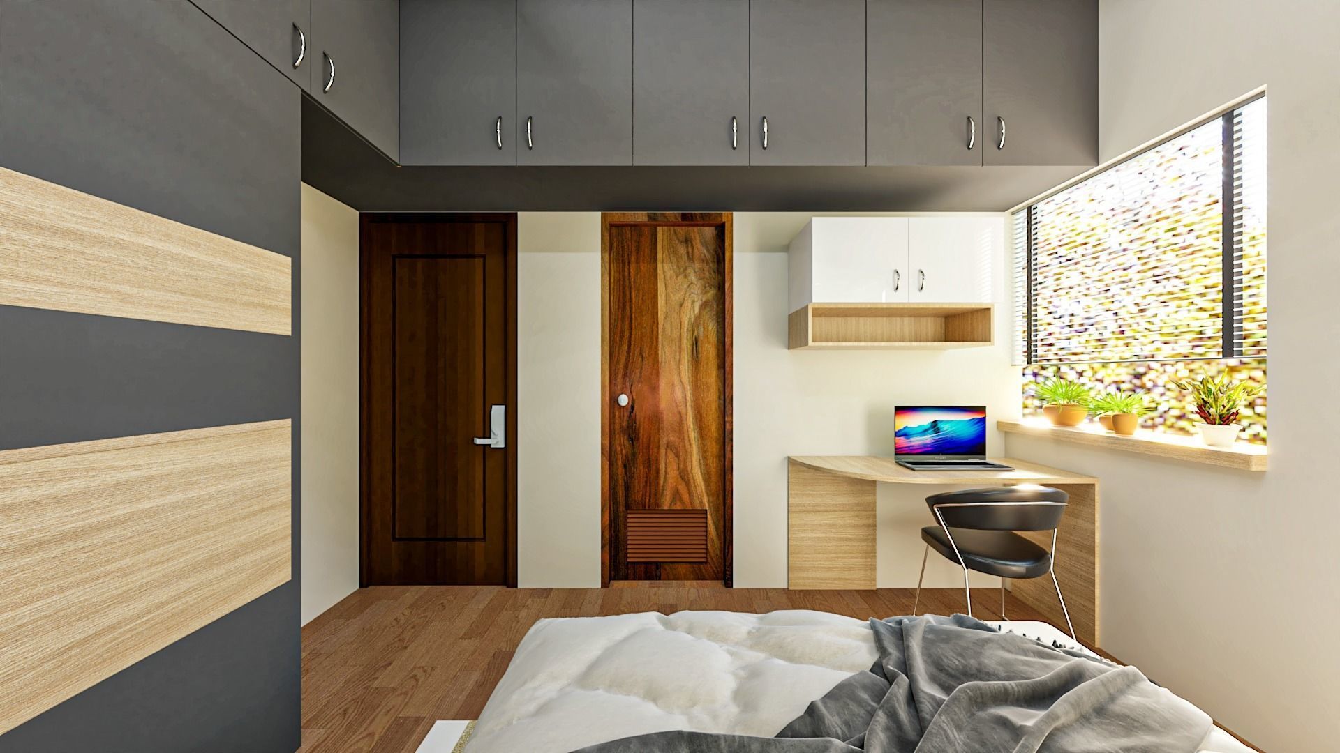 3BHK Flat 3D model_21