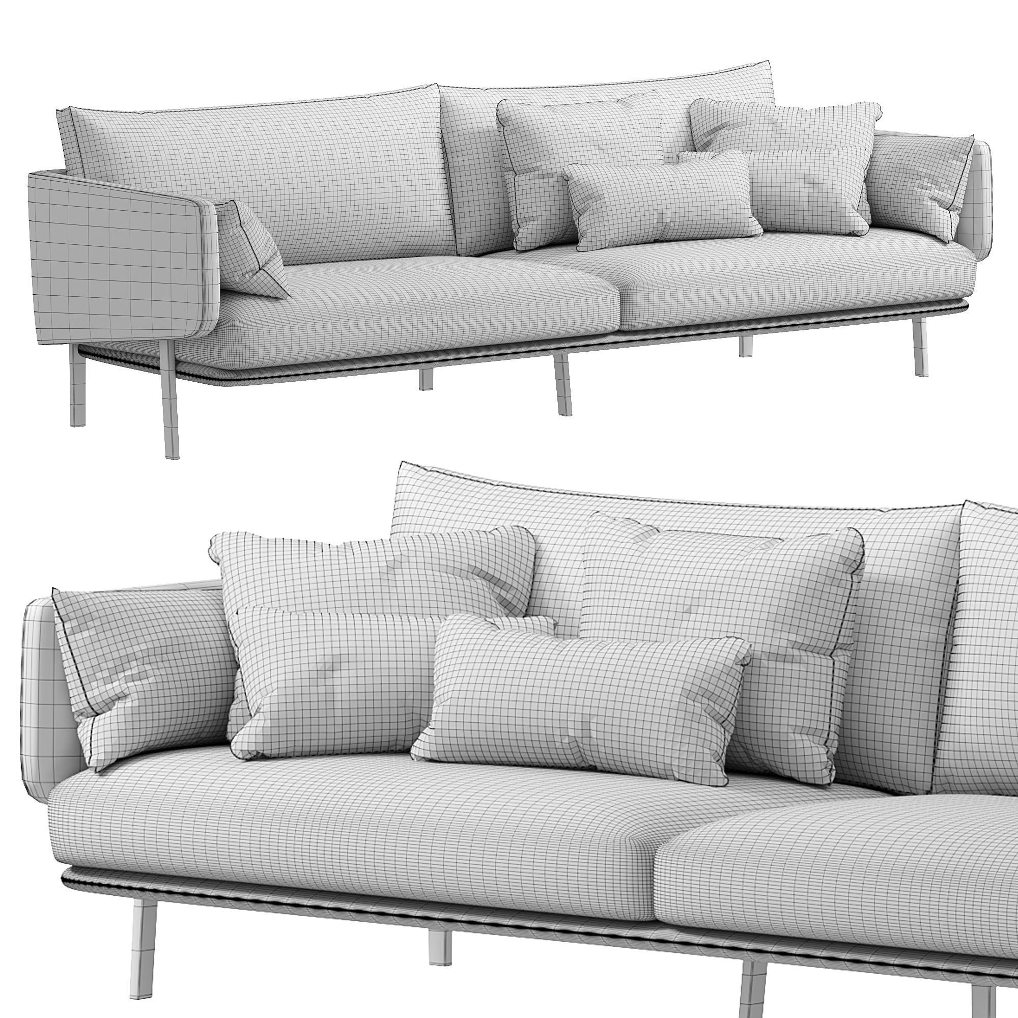 Structure Sofa by bonaldo 3D model_6