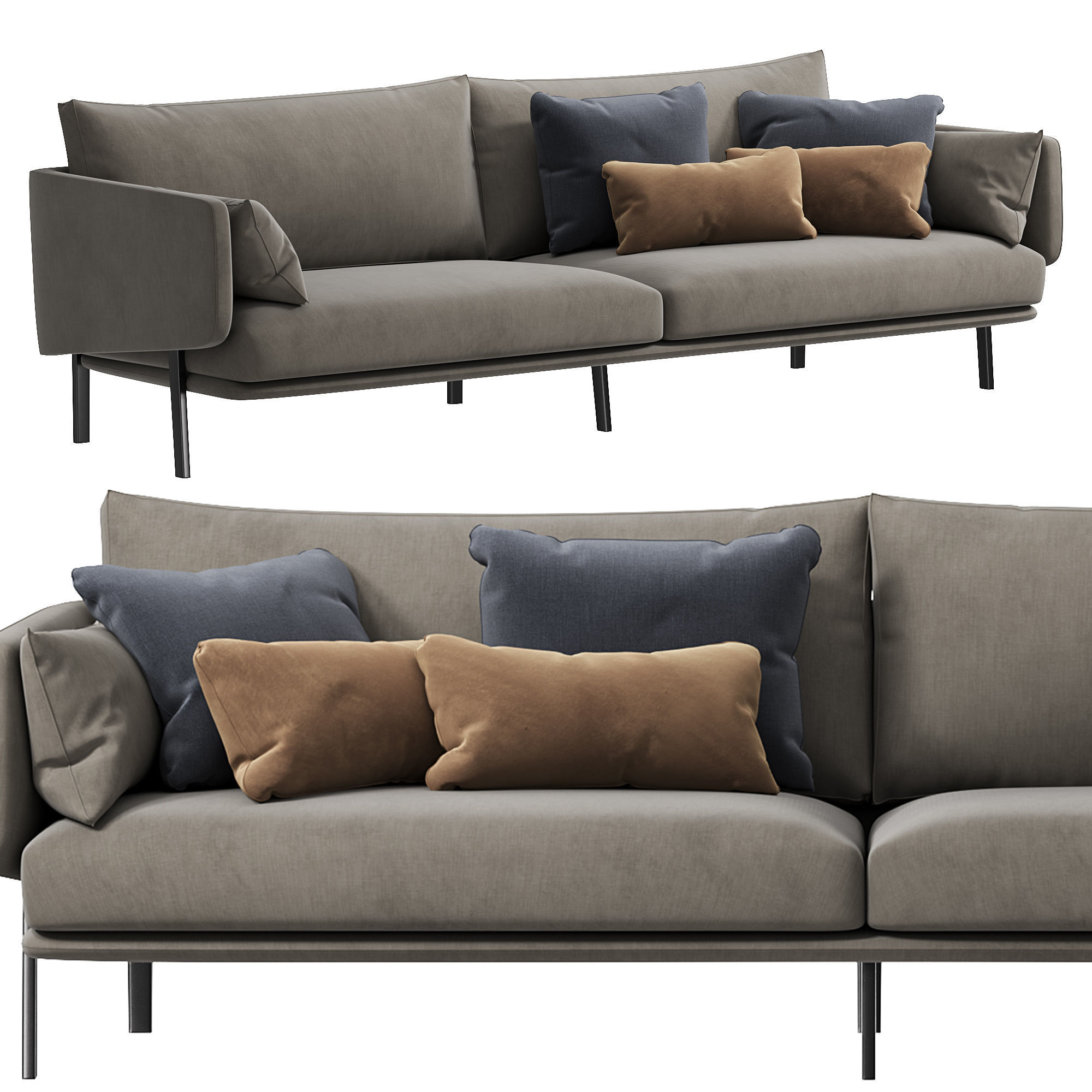 Structure Sofa by bonaldo 3D model_4