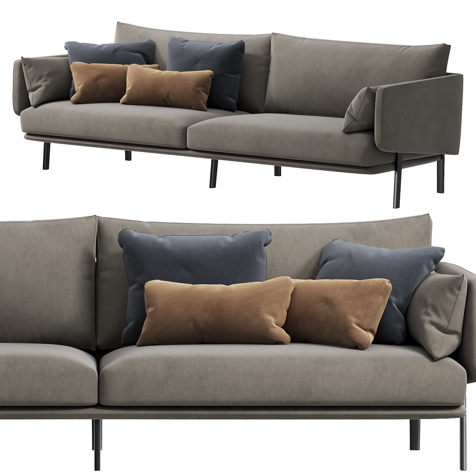 Structure Sofa by bonaldo 3D model_1