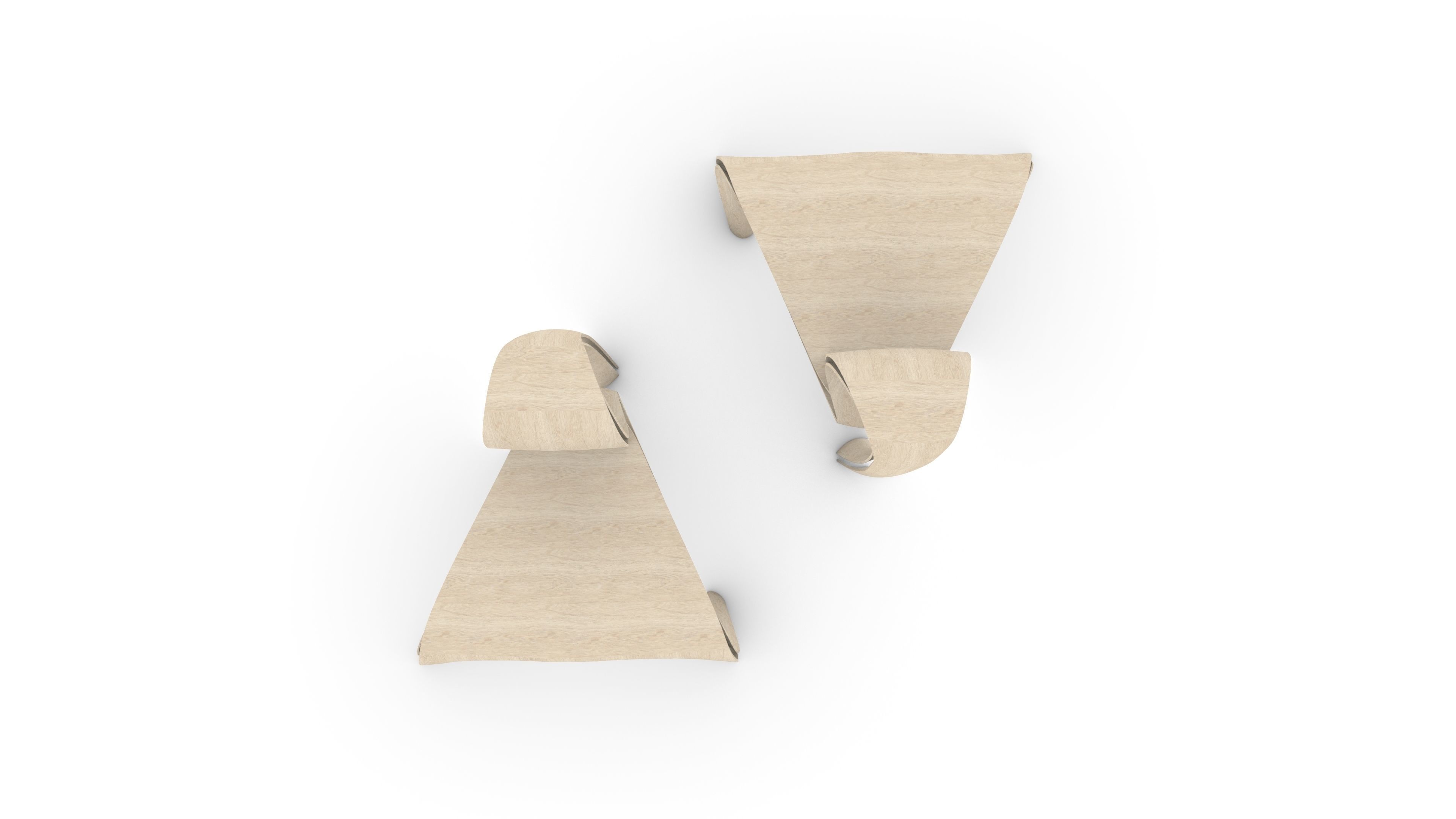 Elegant Chair Low-poly 3D model_2