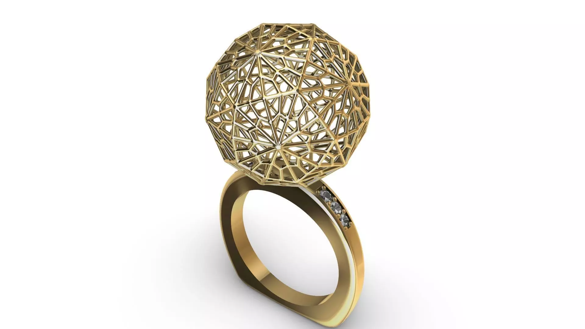 jali globe ball ring stl verified 3D print model
