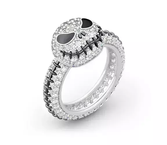 Jack Skellington Halloween Pumpkin Ring 