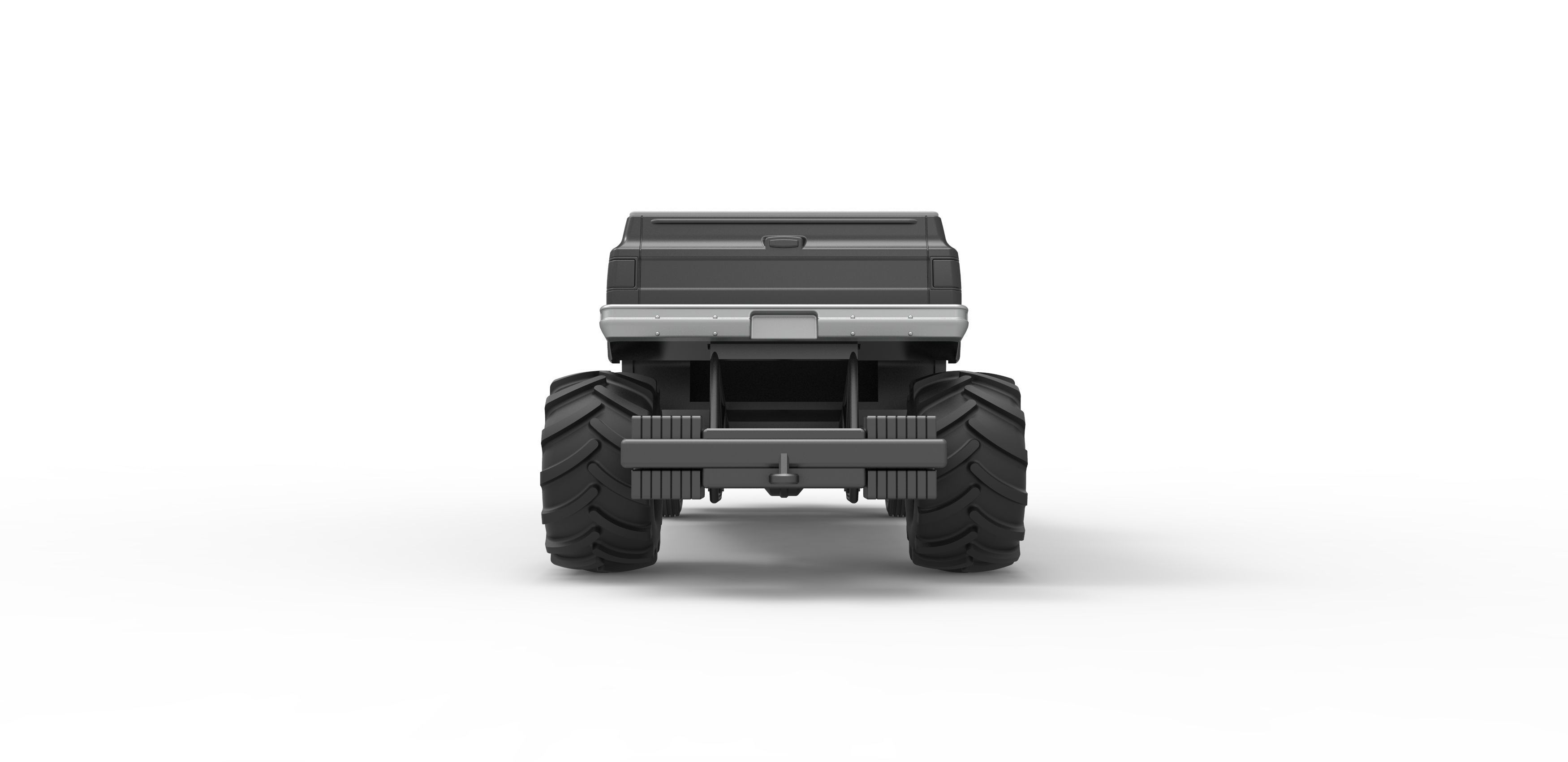 Old school pulling truck 2wd Scale 1 to 25 3D print model_13