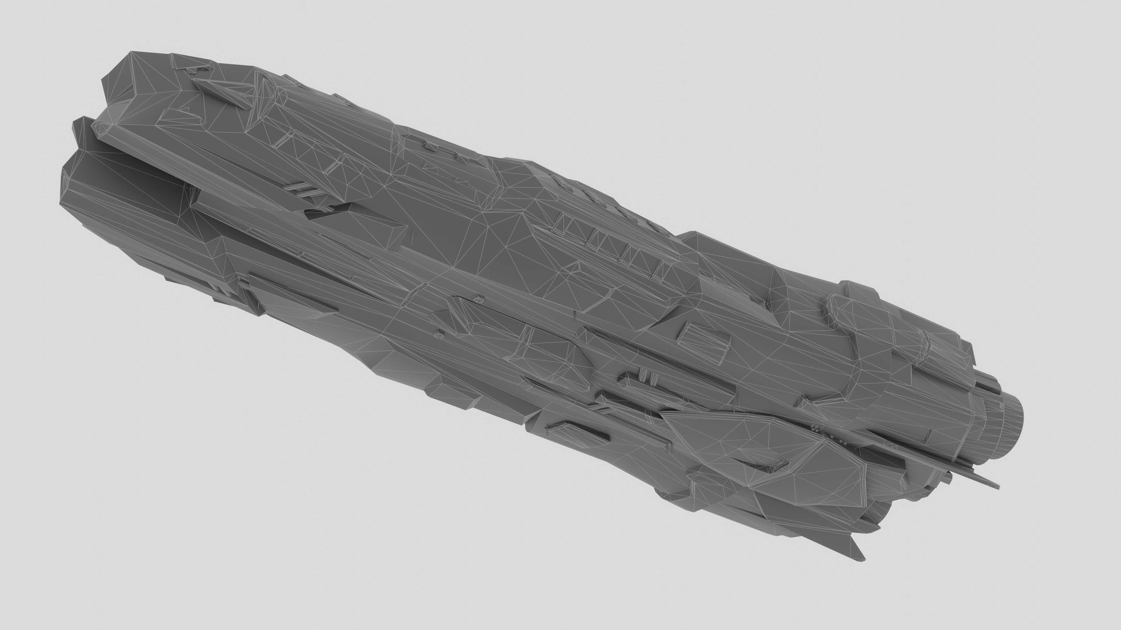 BC Barbara Spaceship Low-poly 3D model_11