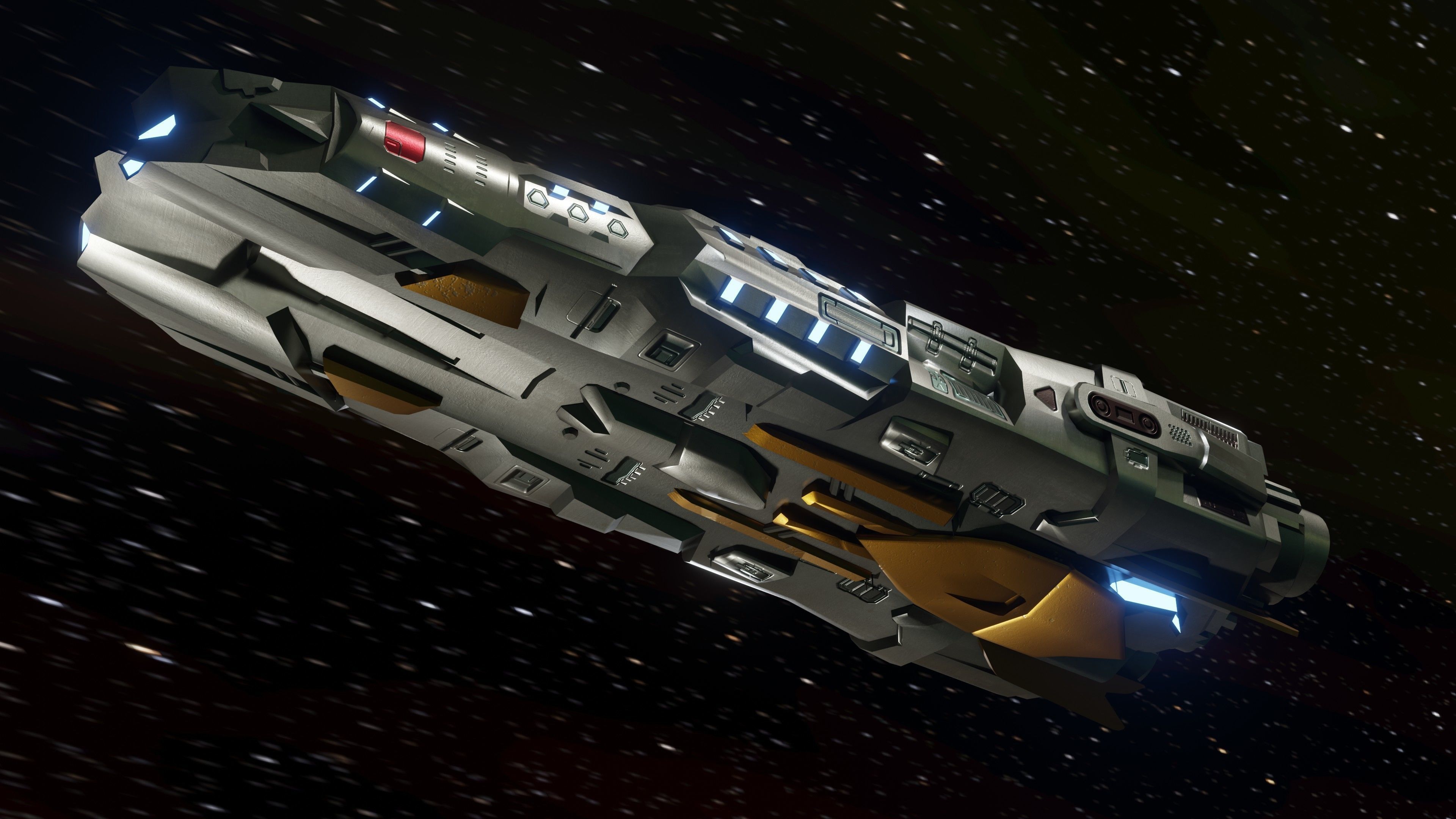 BC Barbara Spaceship Low-poly 3D model_5