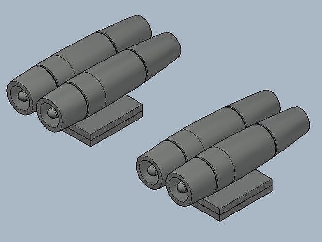 bombercruise jet engines up and downside for brick players 3D print model