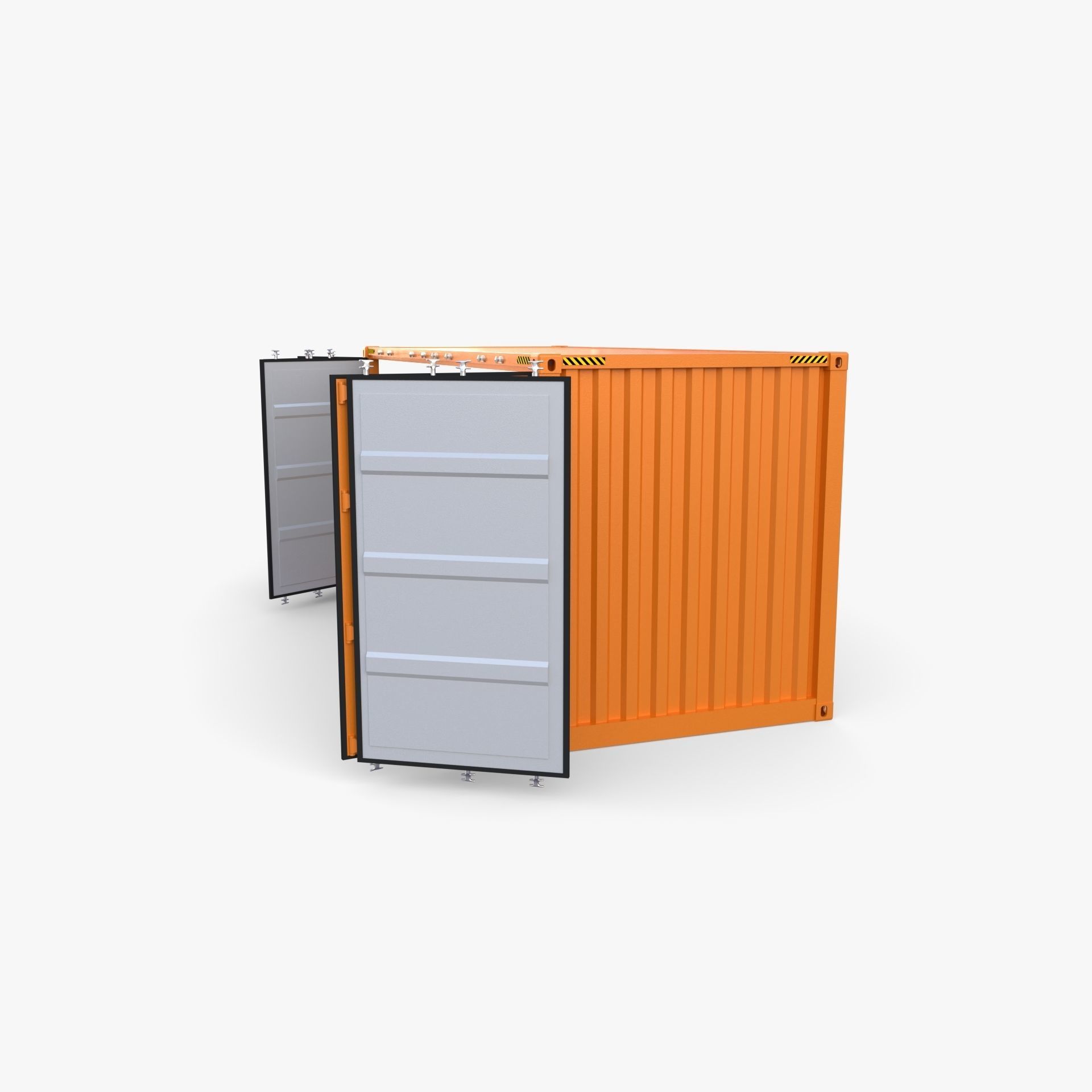 20ft Shipping Container Side Open High Cube 3D model_5