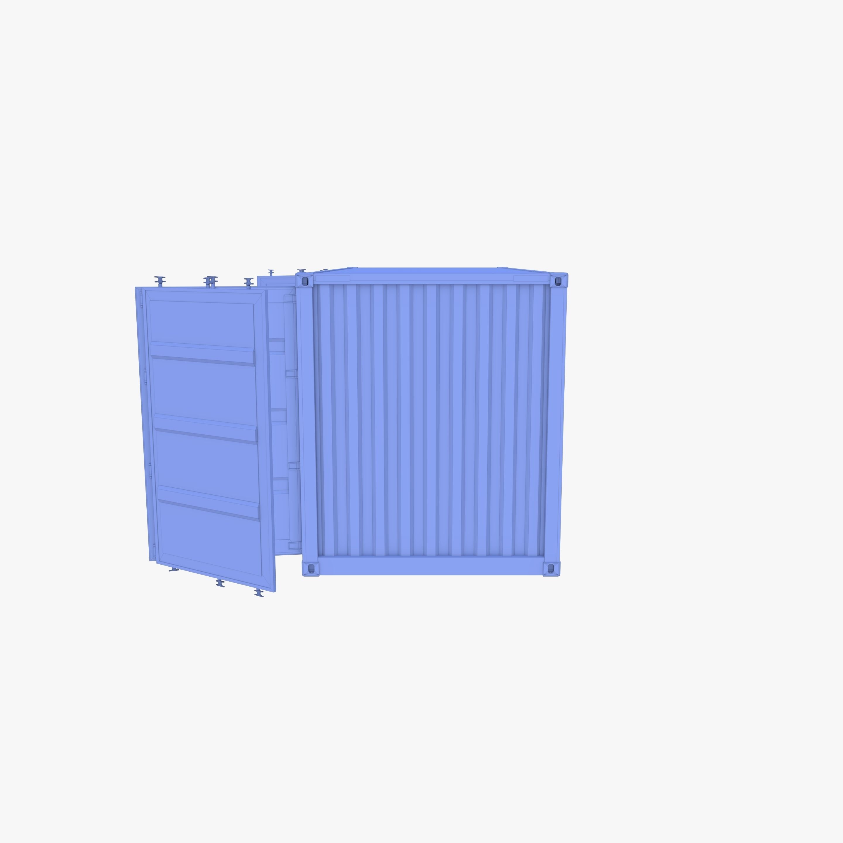 20ft Shipping Container Side Open High Cube 3D model_9