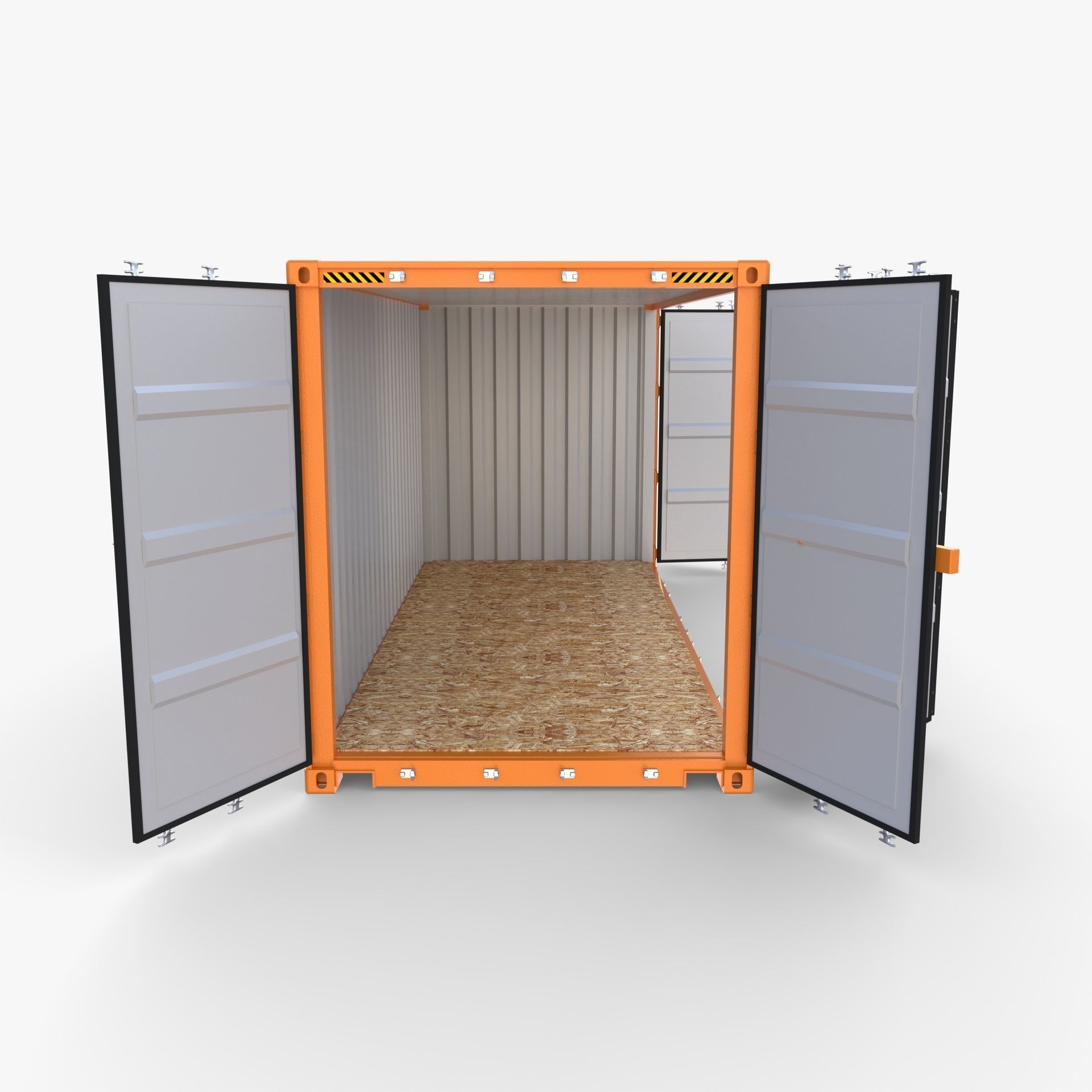 20ft Shipping Container Side Open High Cube 3D model_6