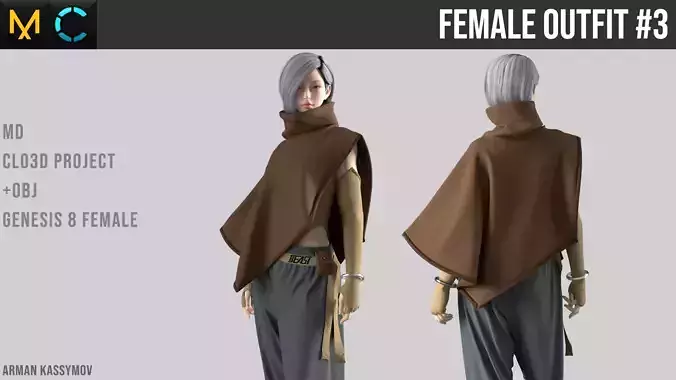 Female Outfit Marvelous Designer