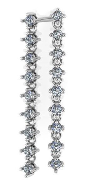 round basket setting earring 385 3D print model_2