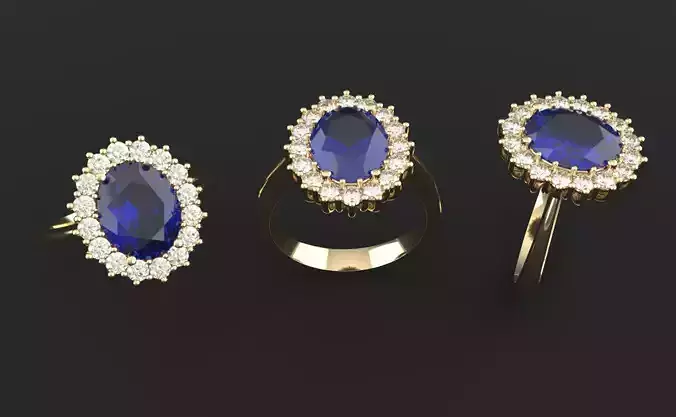 Halo ring 10x8 3D print model