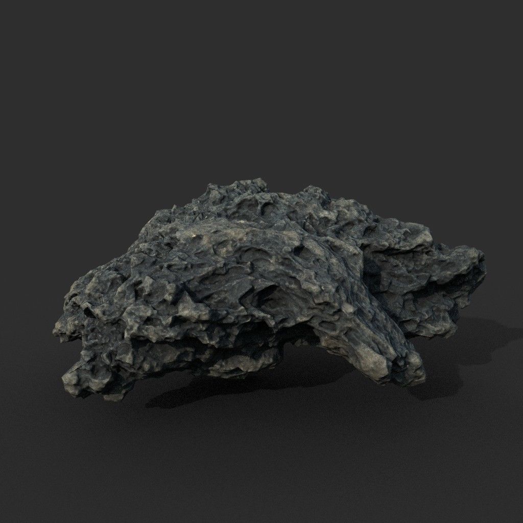 Low poly Lava Rock Photogrammetry 220723 - Ultra HD 16K Textures Low-poly 3D model_9