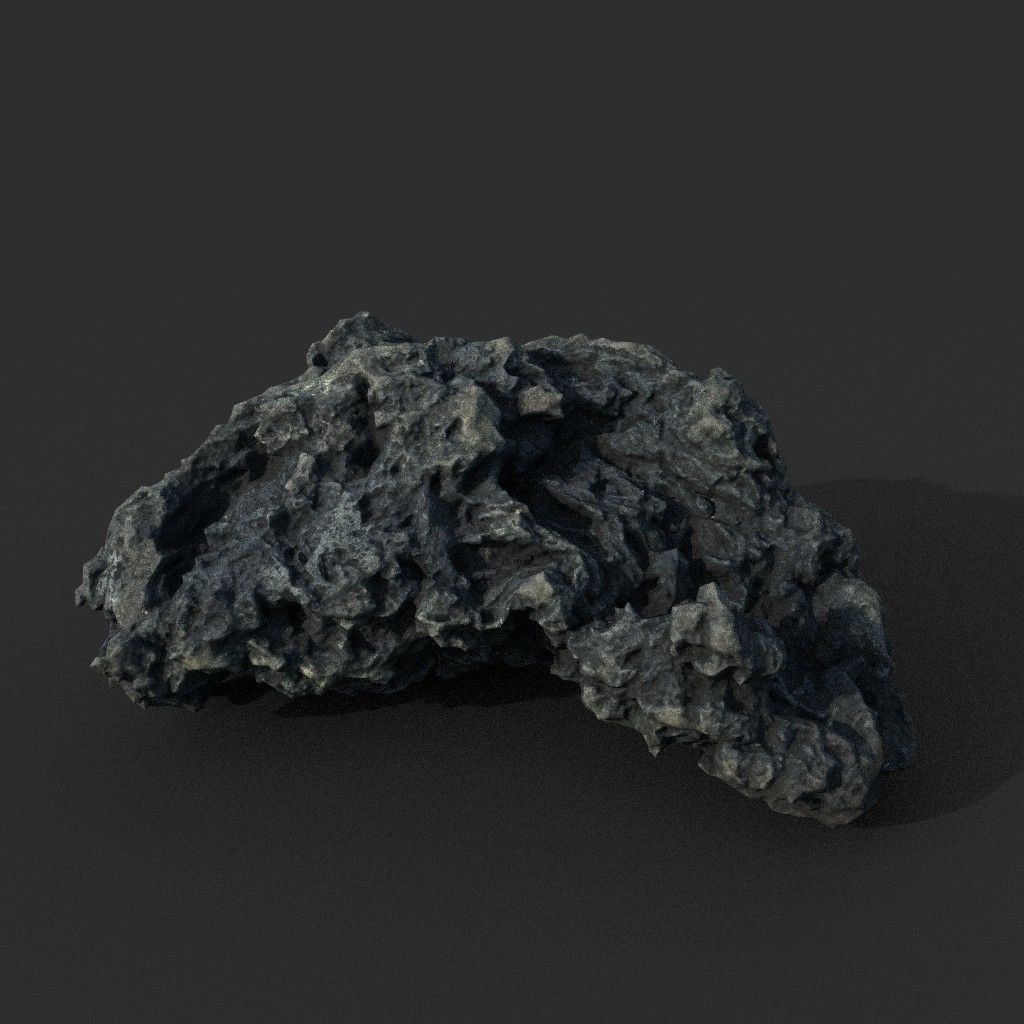 Low poly Lava Rock Photogrammetry 220723 - Ultra HD 16K Textures Low-poly 3D model_3