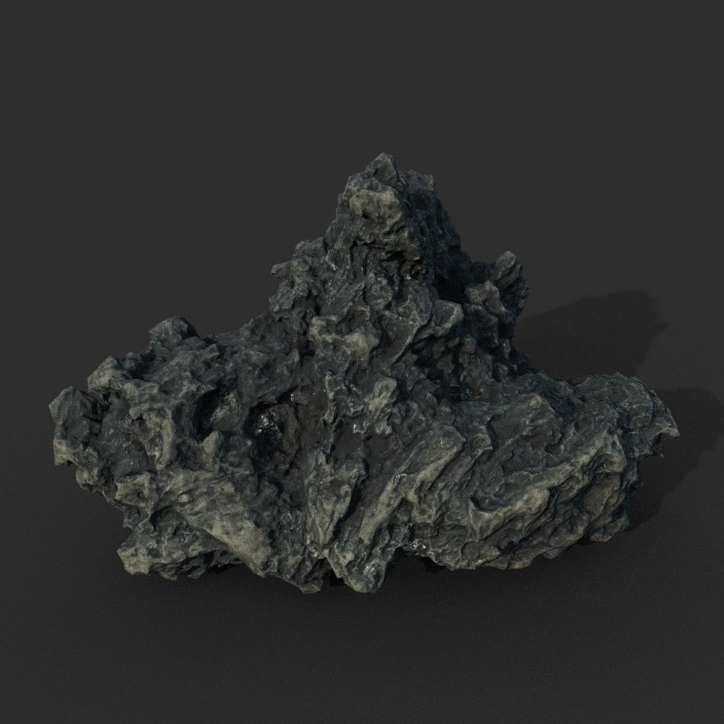 Low poly Lava Rock Photogrammetry 220723 - Ultra HD 16K Textures Low-poly 3D model_1