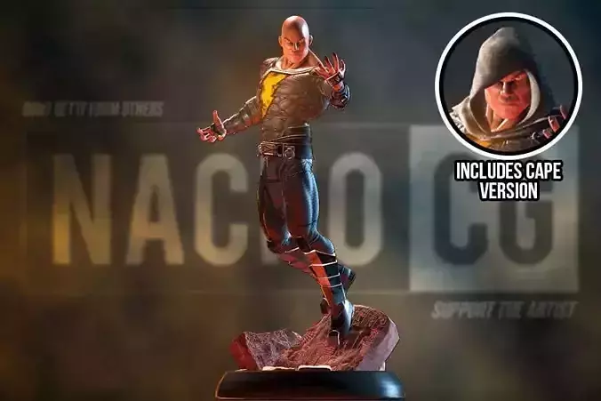 Fan Art - Blackadam - Statue - 2 in 1