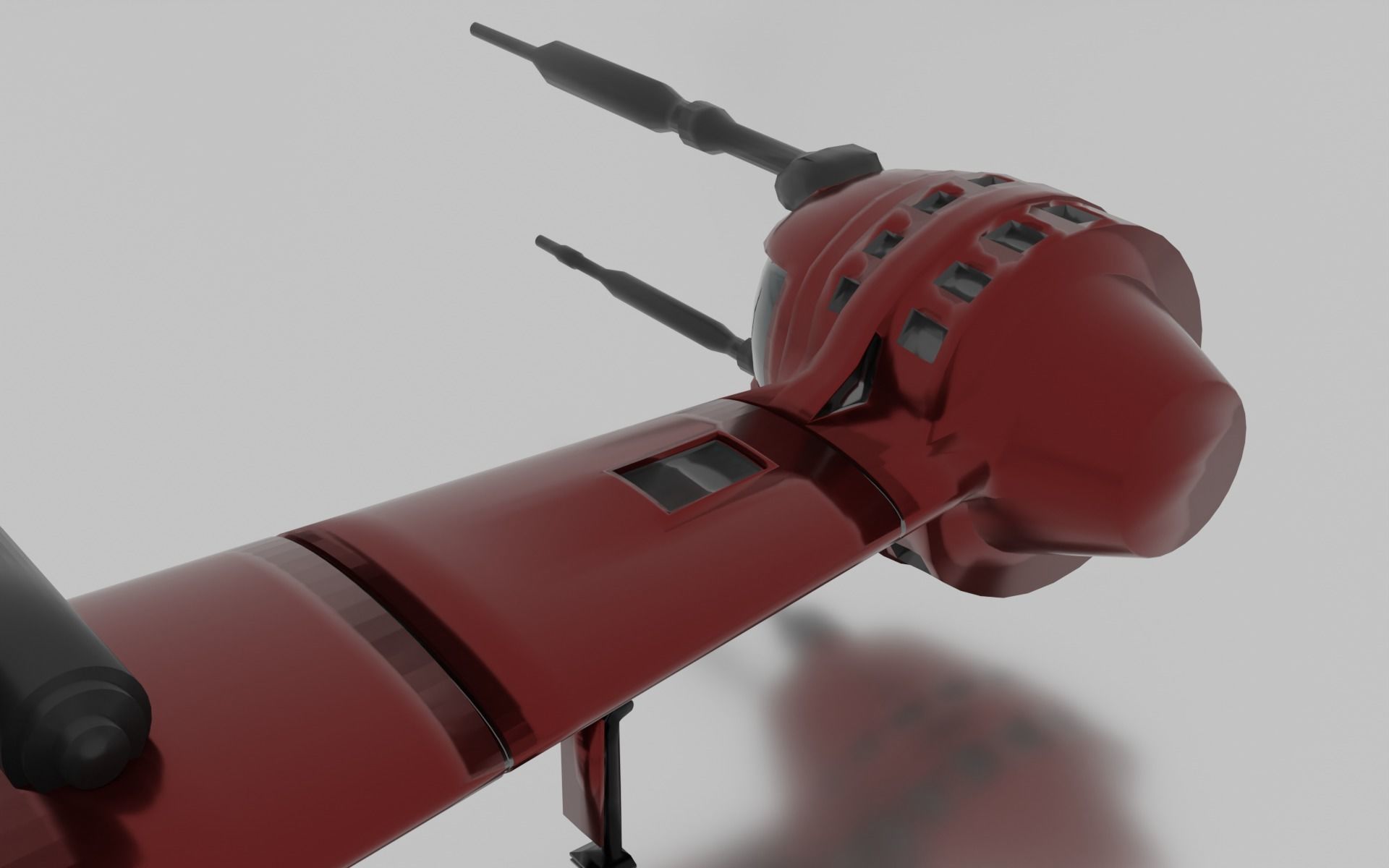 B-wing spaceship 3D model_7