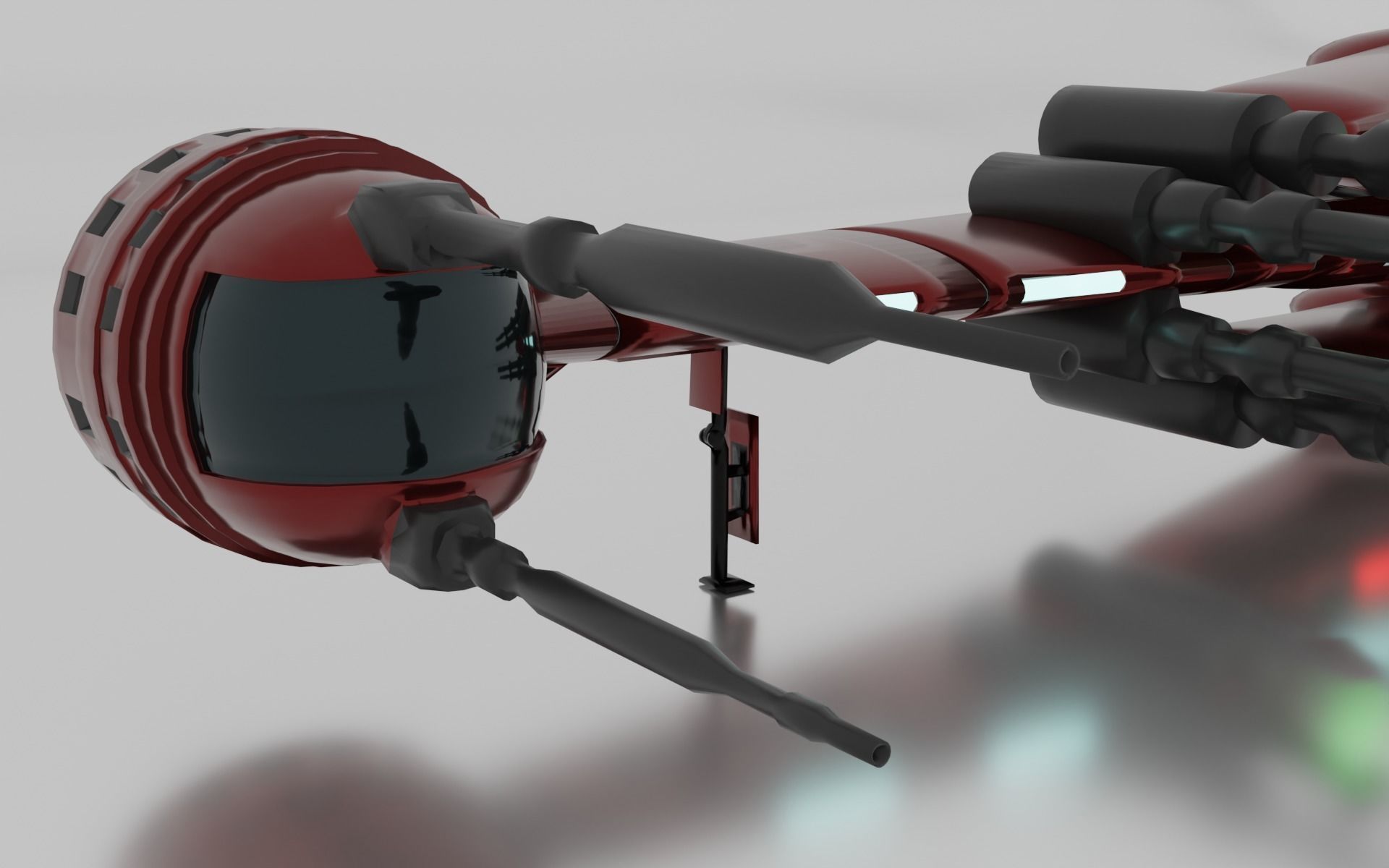 B-wing spaceship 3D model_22