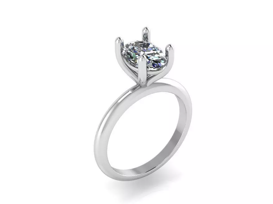 solitaire ring 391 Free 3D print model_0