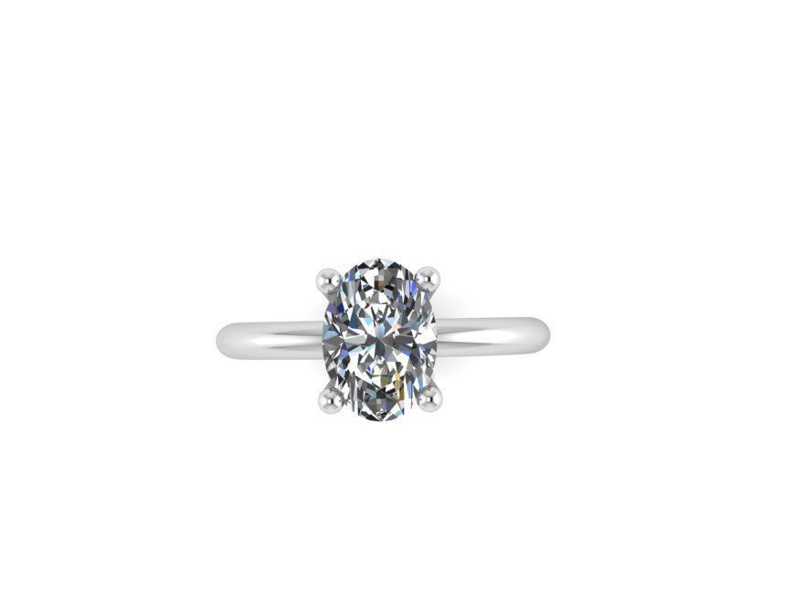 solitaire ring 391 Free 3D print model_2