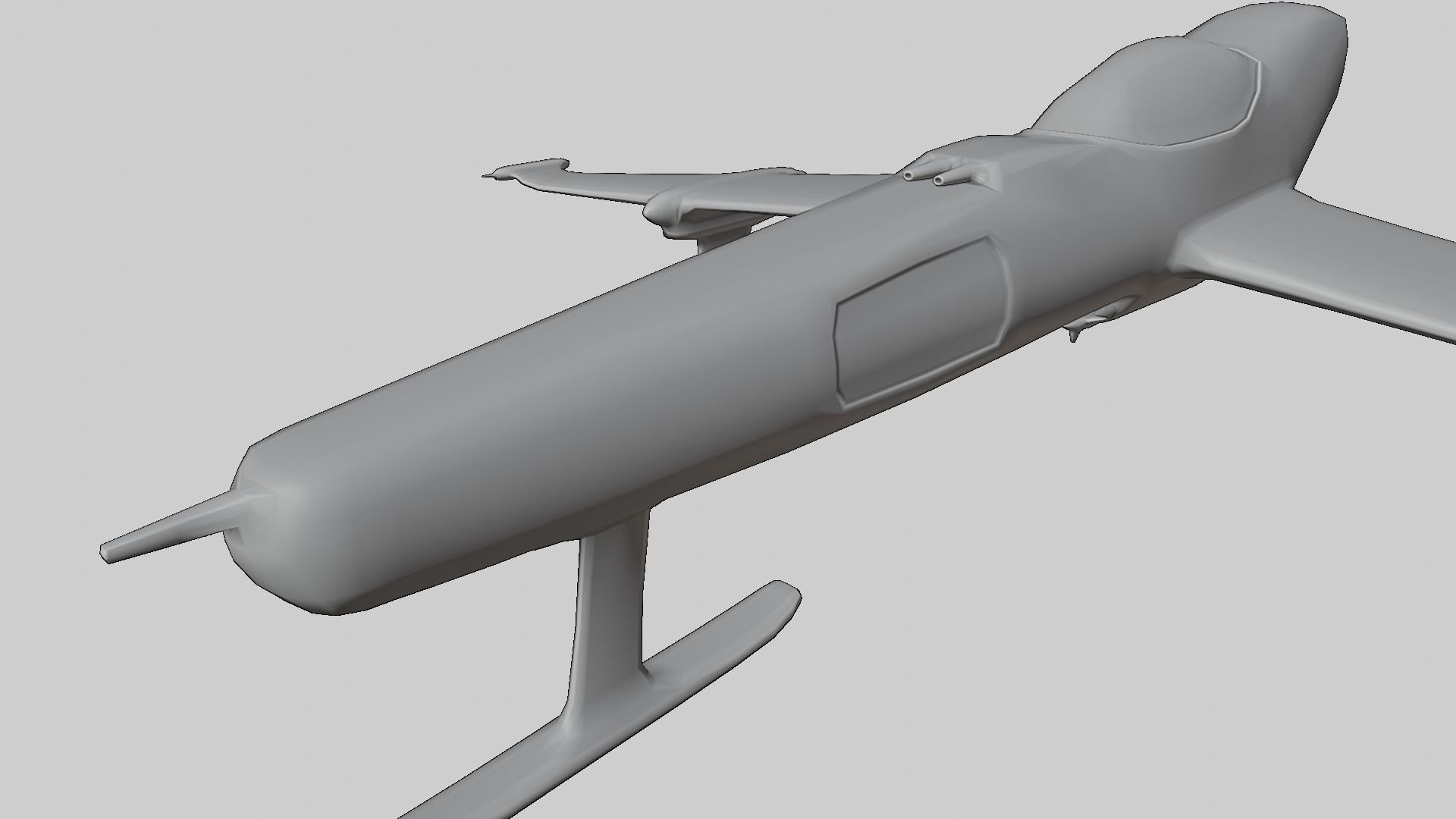 Sci-Fi Military Spaceship - Lightwing G3 3D print model_11