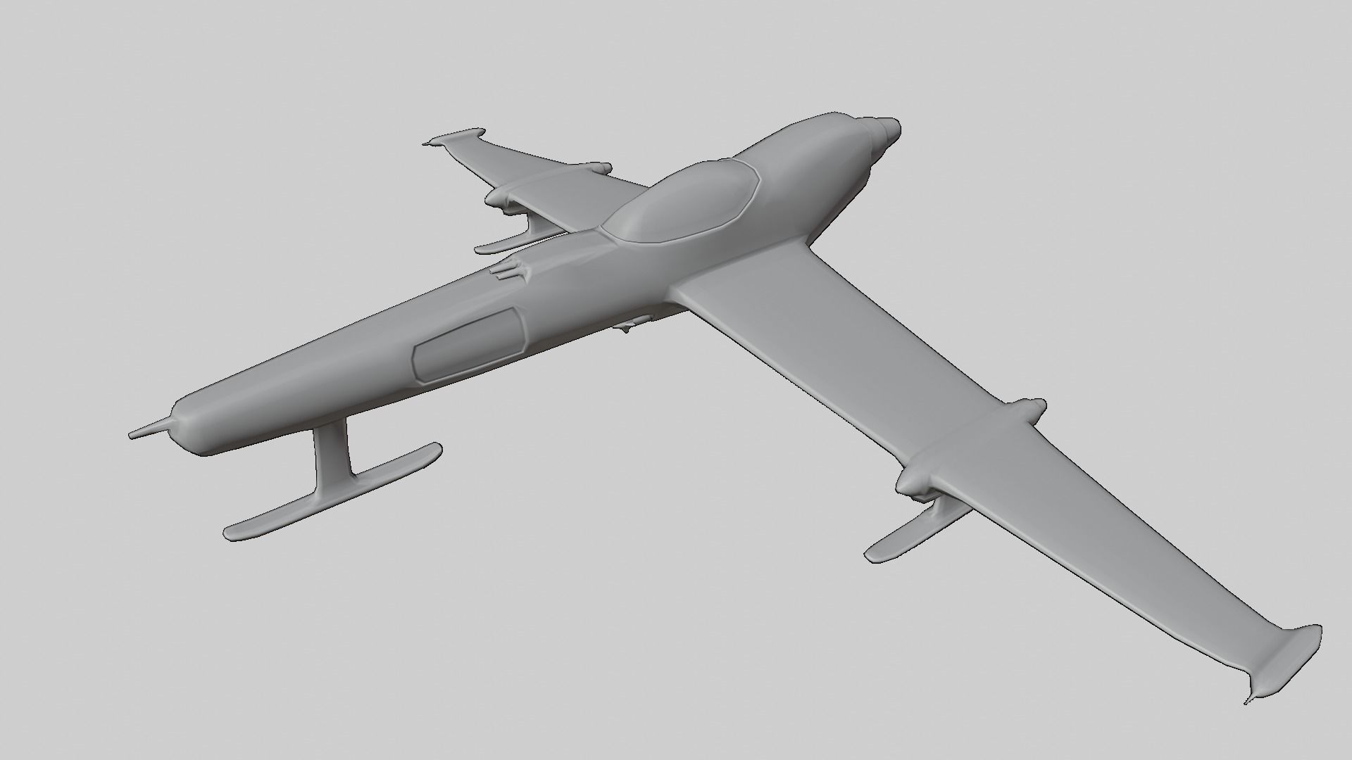 Sci-Fi Military Spaceship - Lightwing G3 3D print model_10