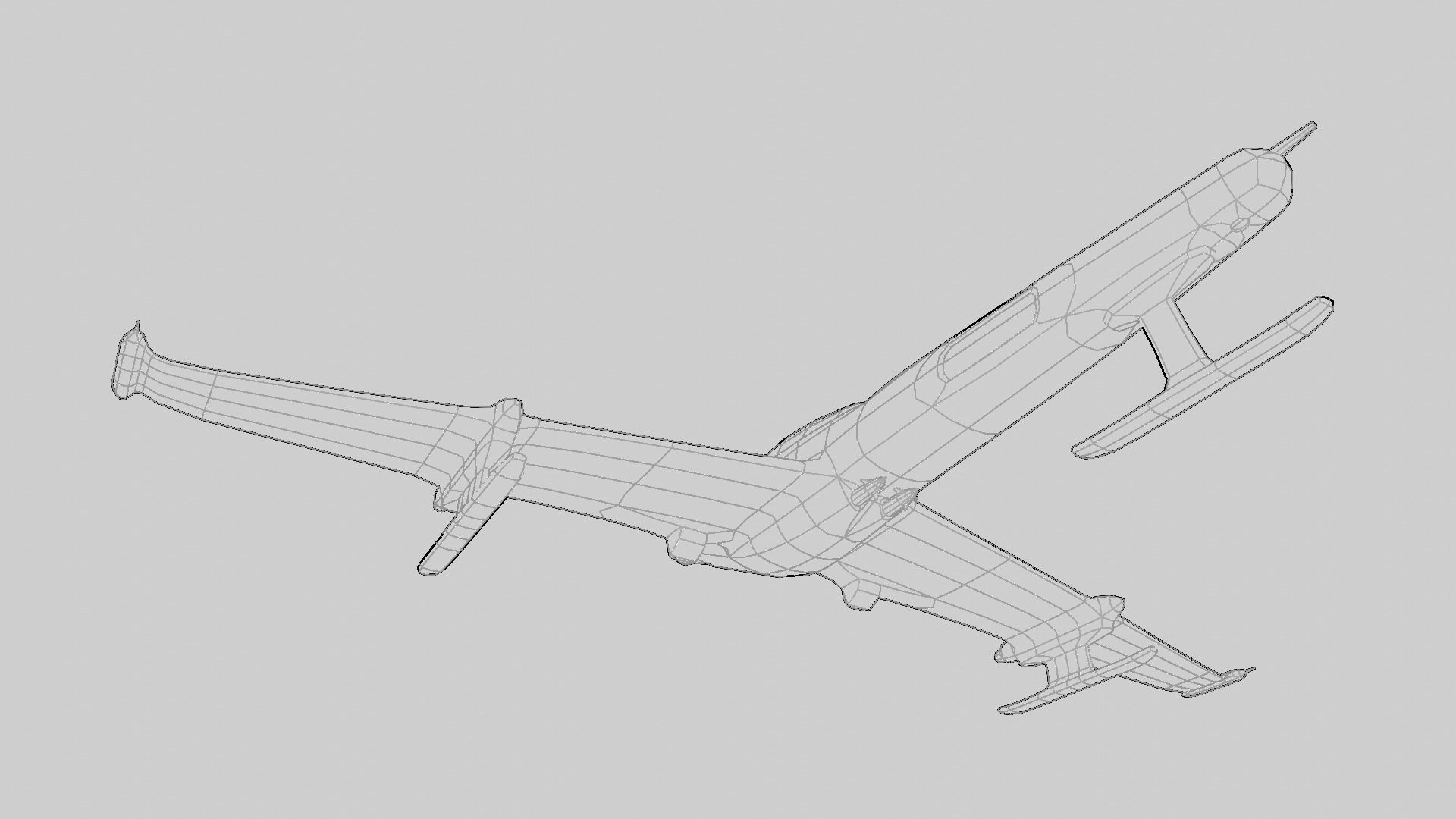 Sci-Fi Military Spaceship - Lightwing G3 3D print model_24