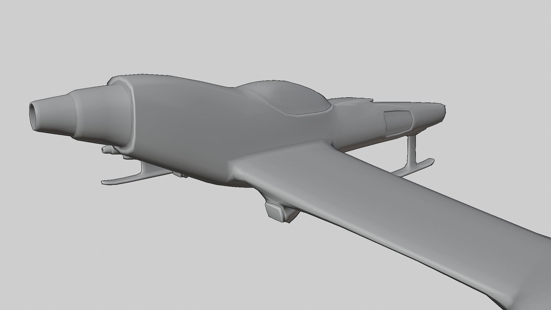 Sci-Fi Military Spaceship - Lightwing G3 3D print model_15