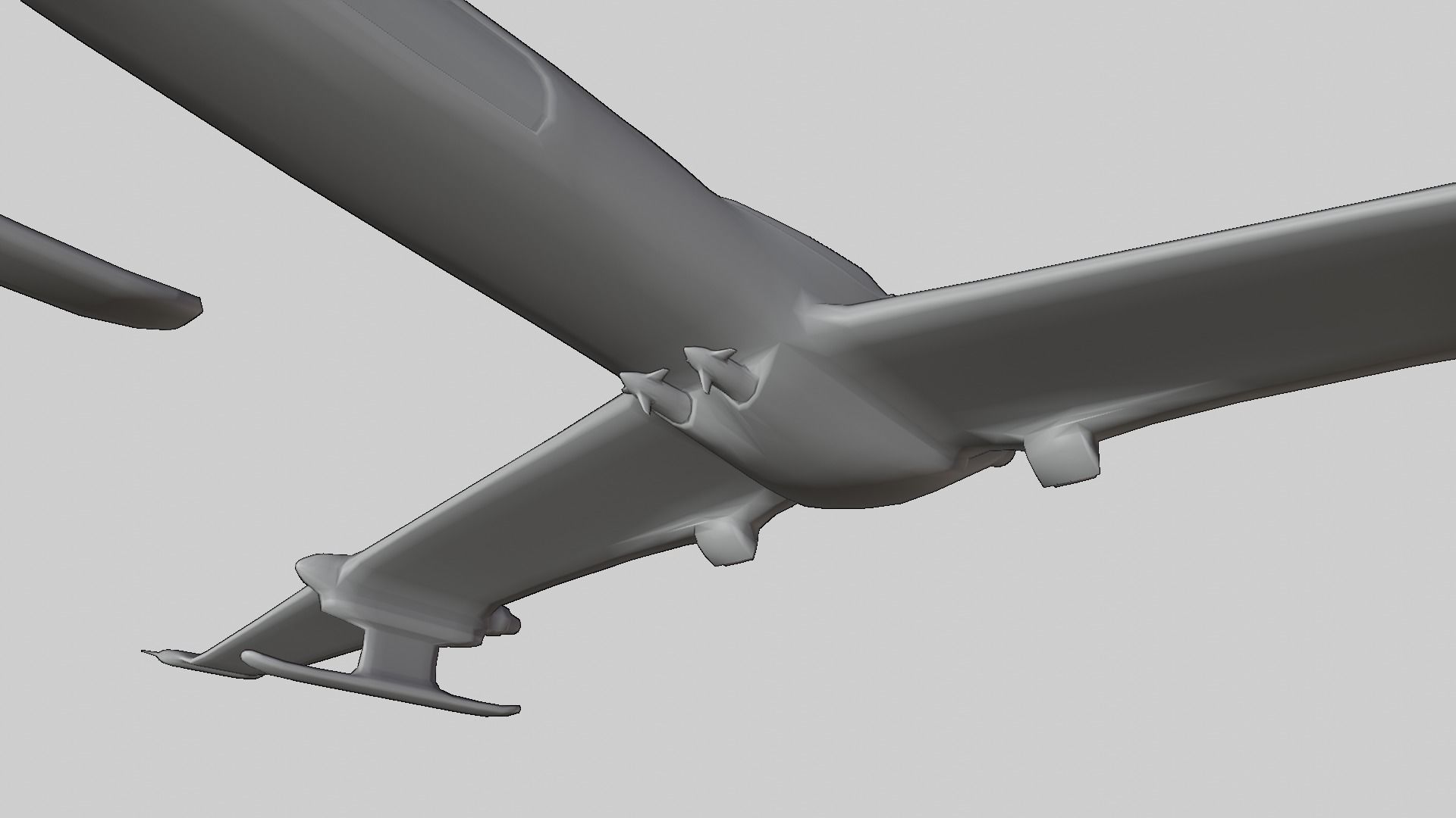 Sci-Fi Military Spaceship - Lightwing G3 3D print model_12