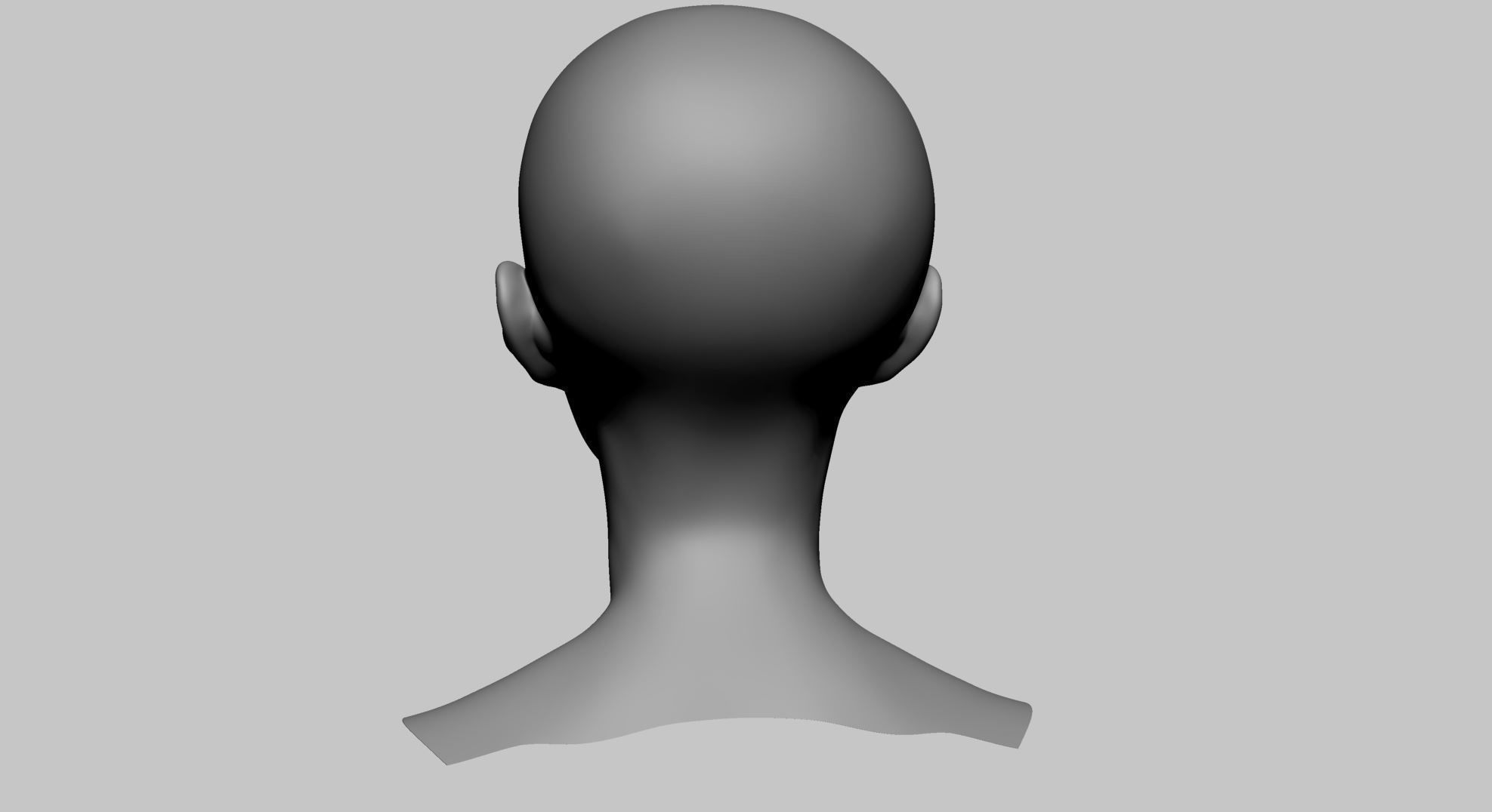 Stylized Head Basemesh A 3D model_3