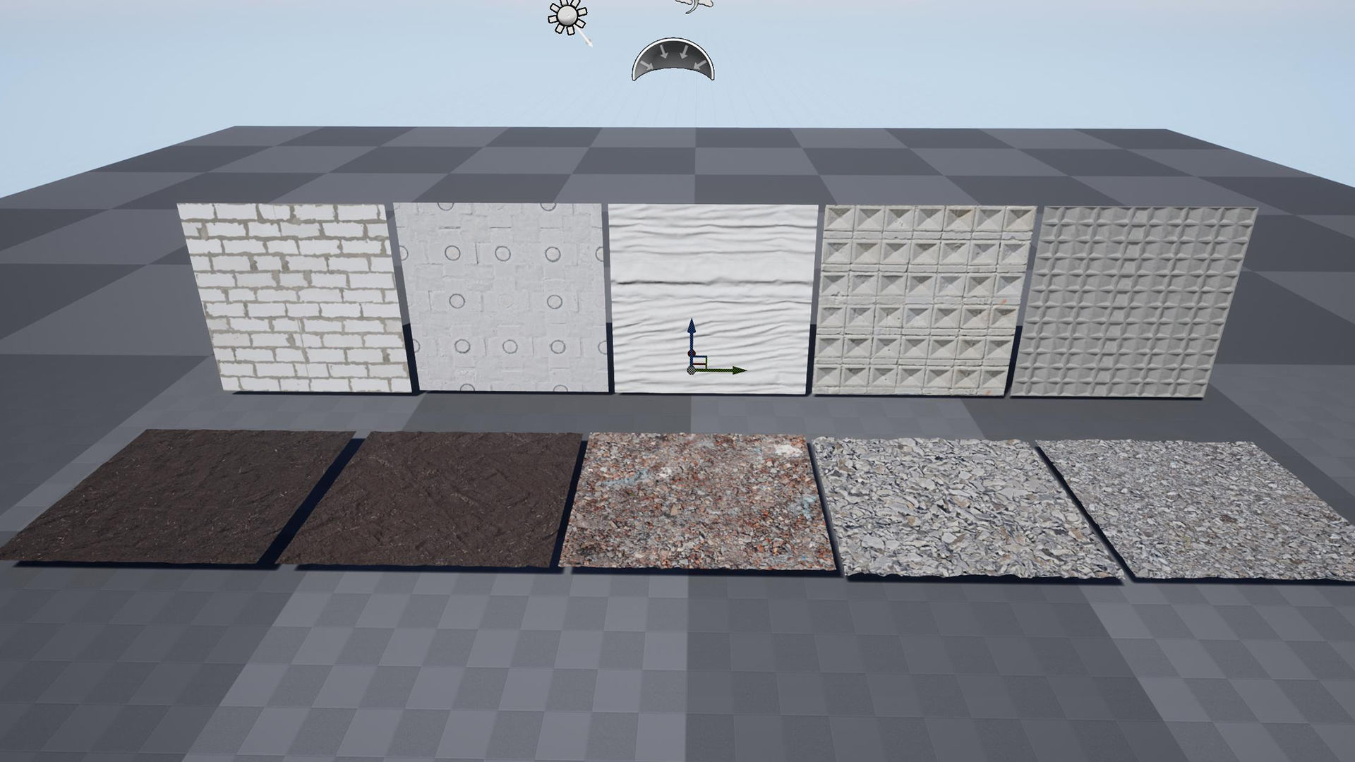 Floor and wall construction surfaces set1 UE Low-poly 3D model_11