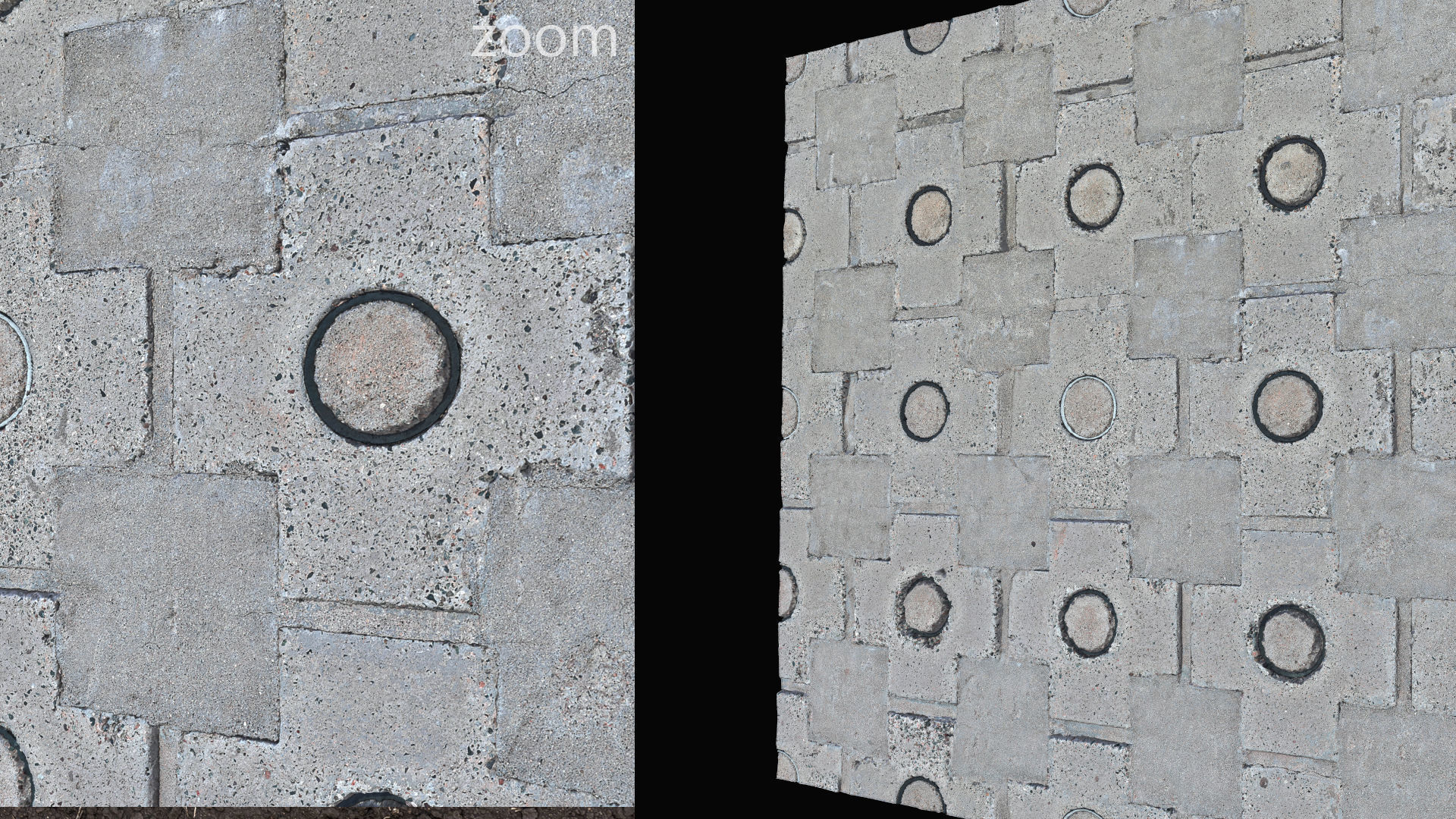 Floor and wall construction surfaces set1 UE Low-poly 3D model_8