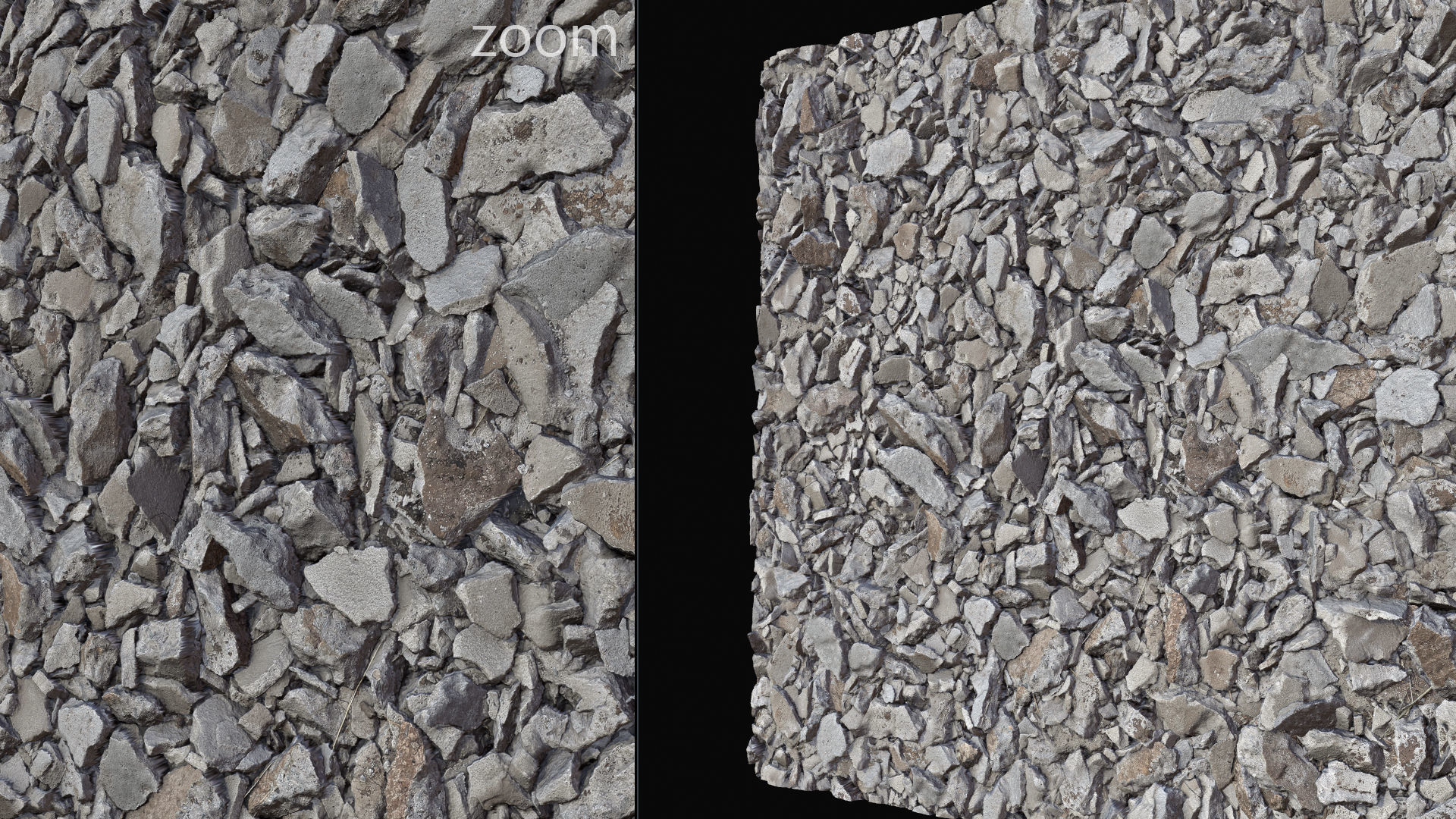 Floor and wall construction surfaces set1 UE Low-poly 3D model_1