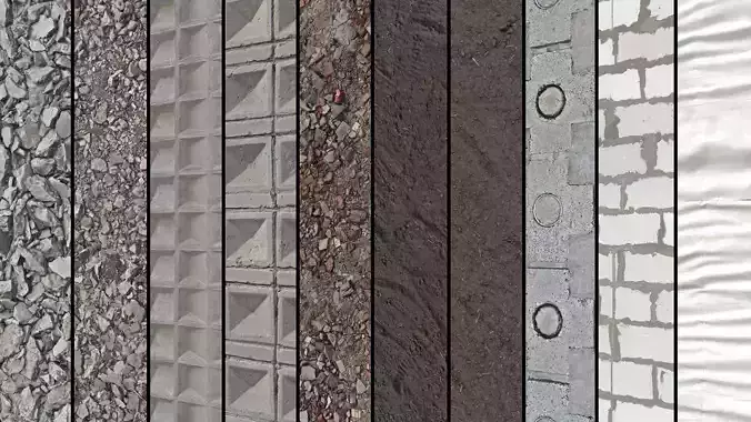 Floor and wall construction surfaces set1 UE