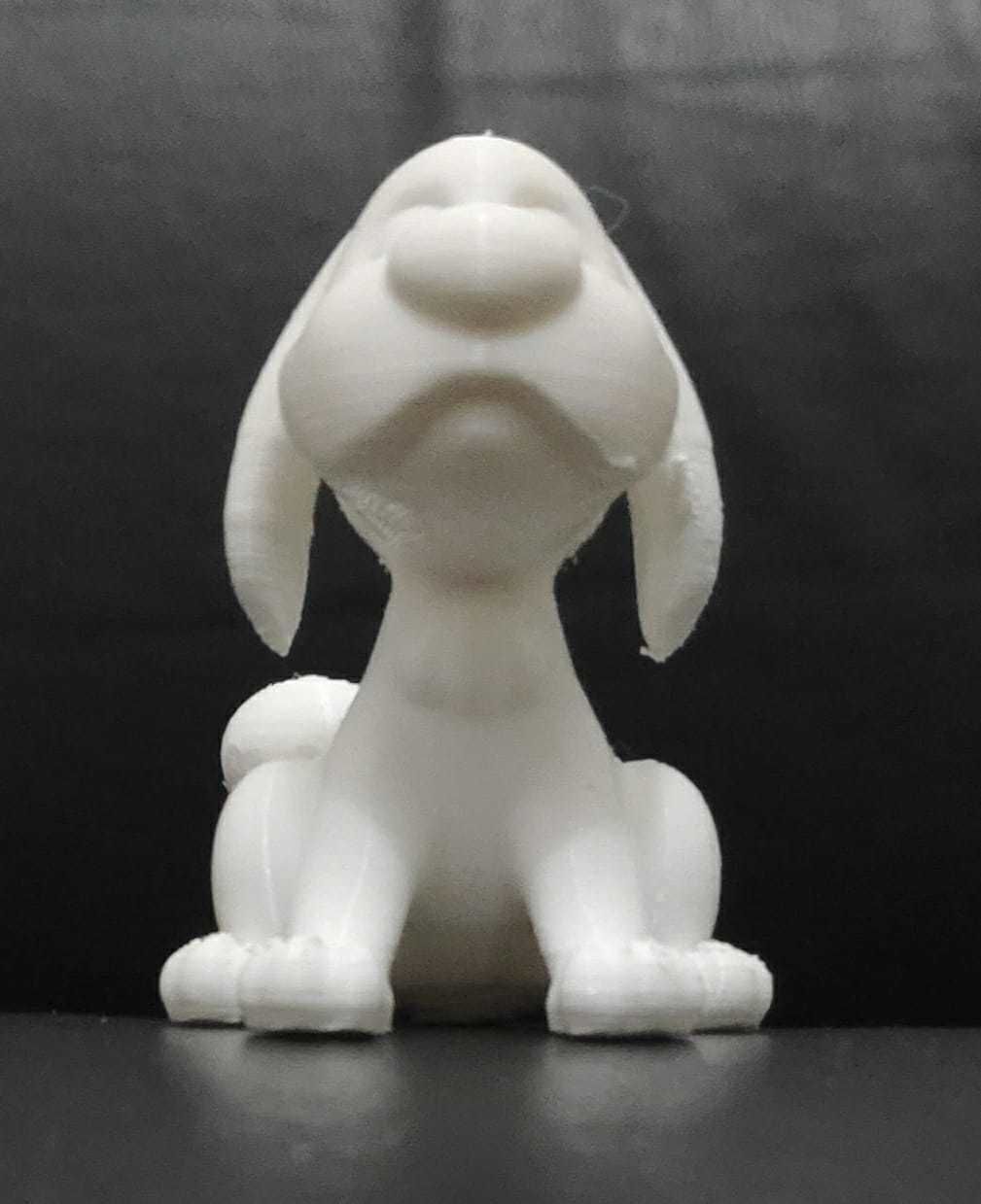 Cartoon Sitting Dog 3D print model_5