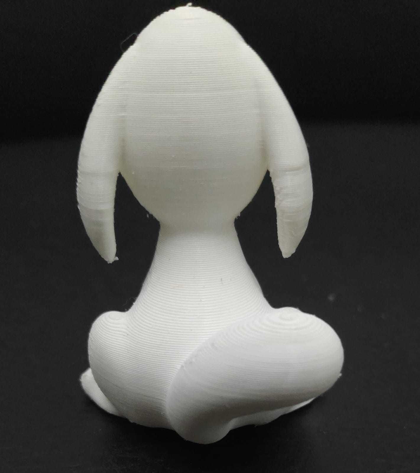 Cartoon Sitting Dog 3D print model_8