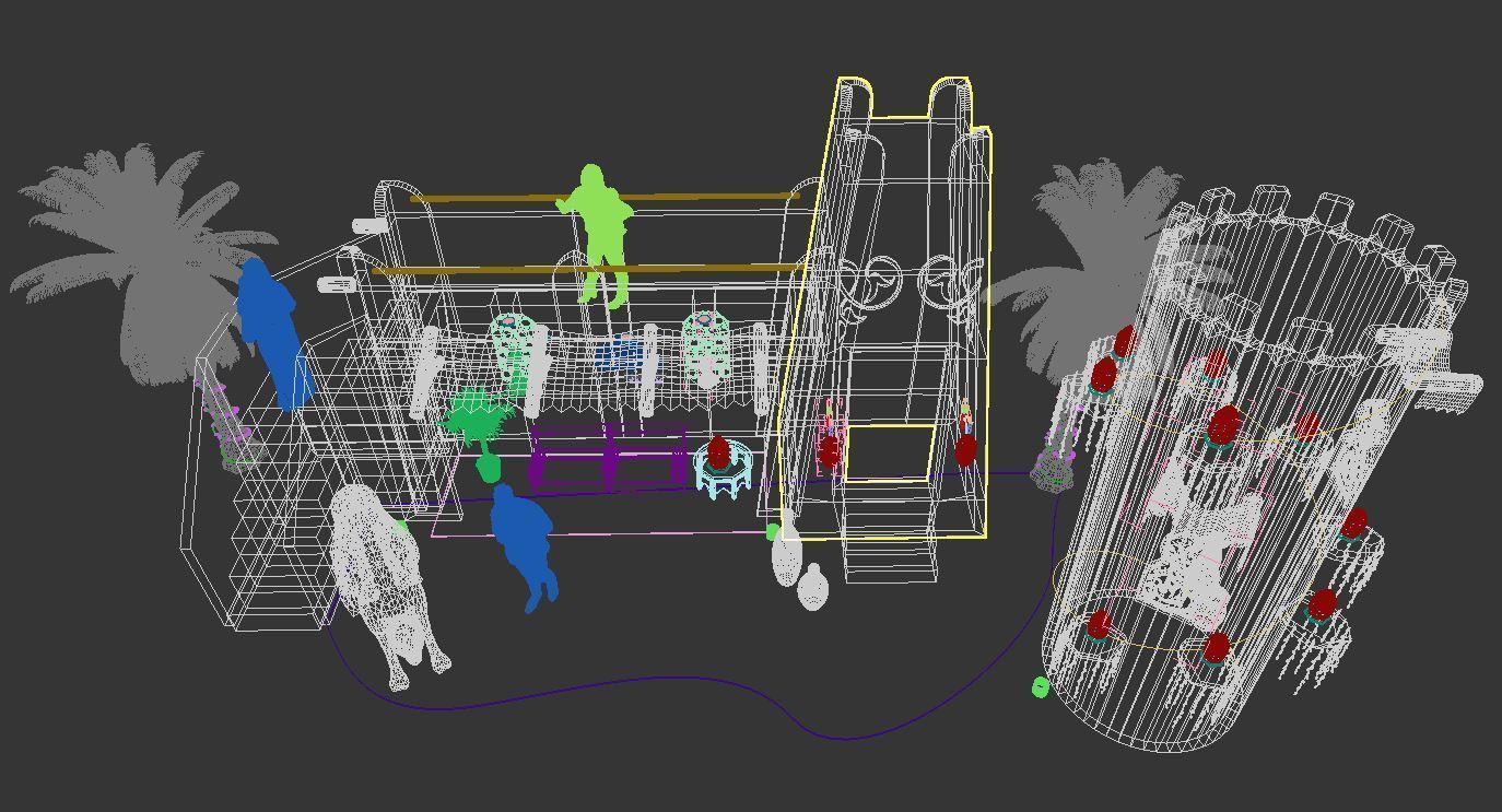 Ramadan Decoration Tower 3D model_4